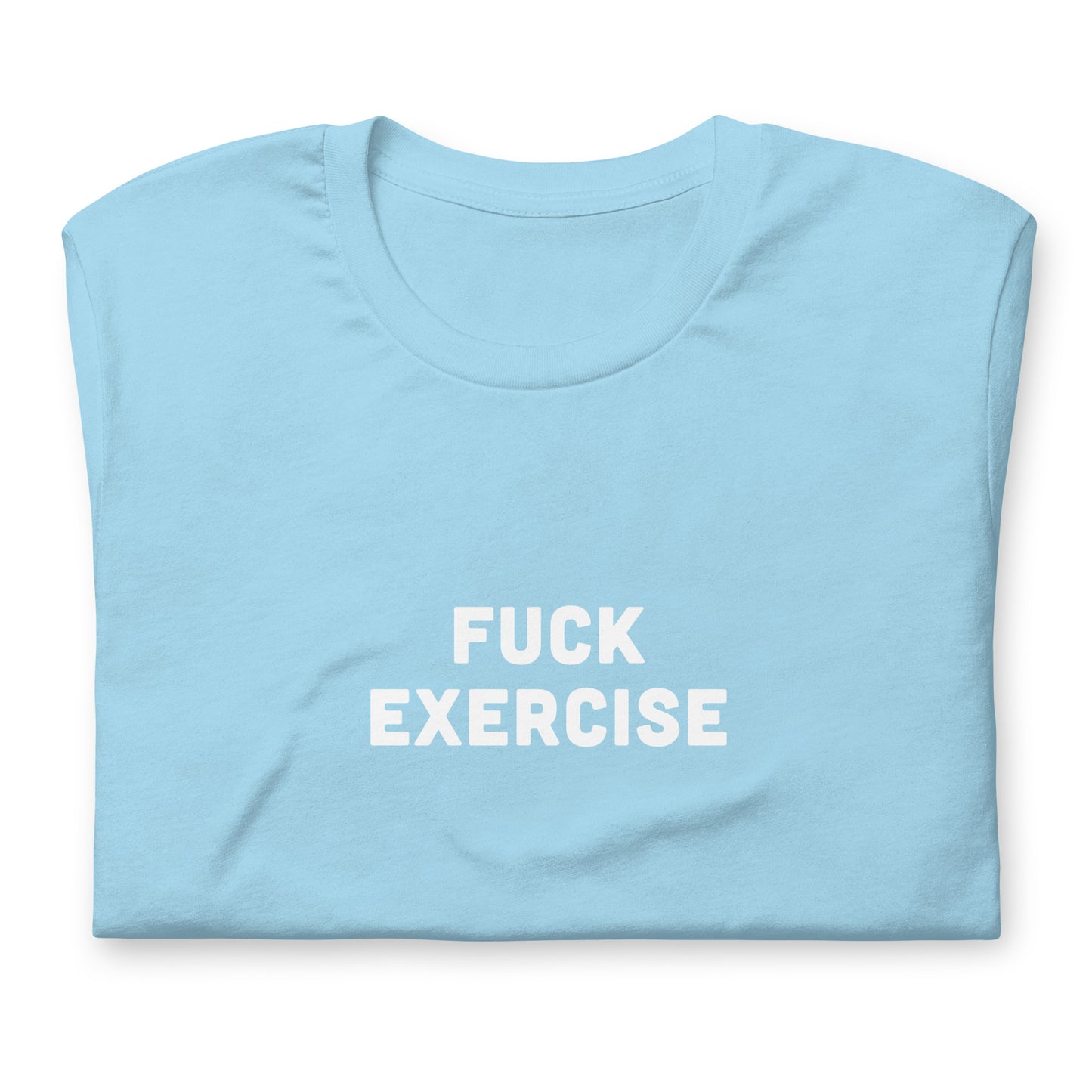 Fuck Exercise T-Shirt Size M Color Asphalt