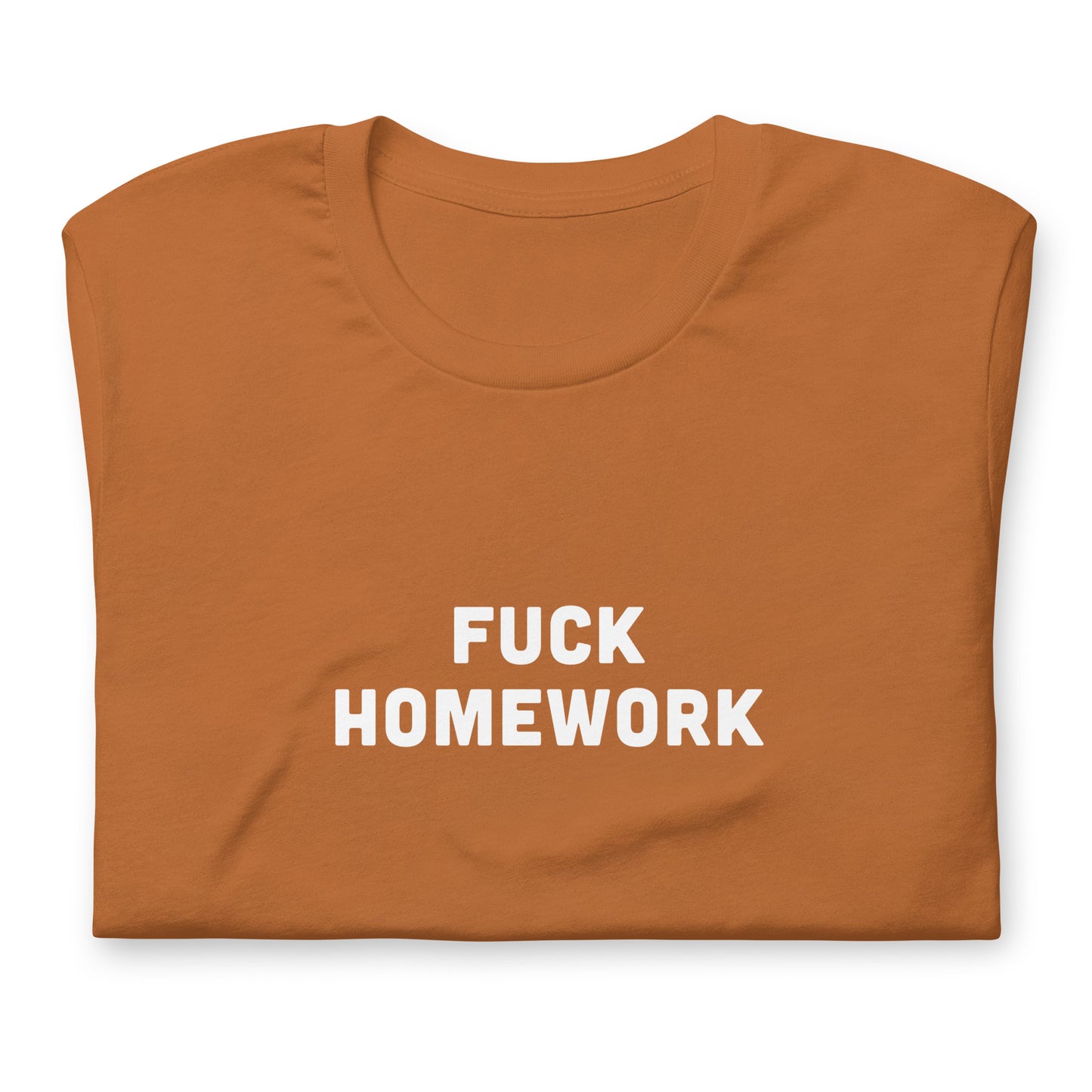 Fuck Homework T-Shirt Size XL Color Navy