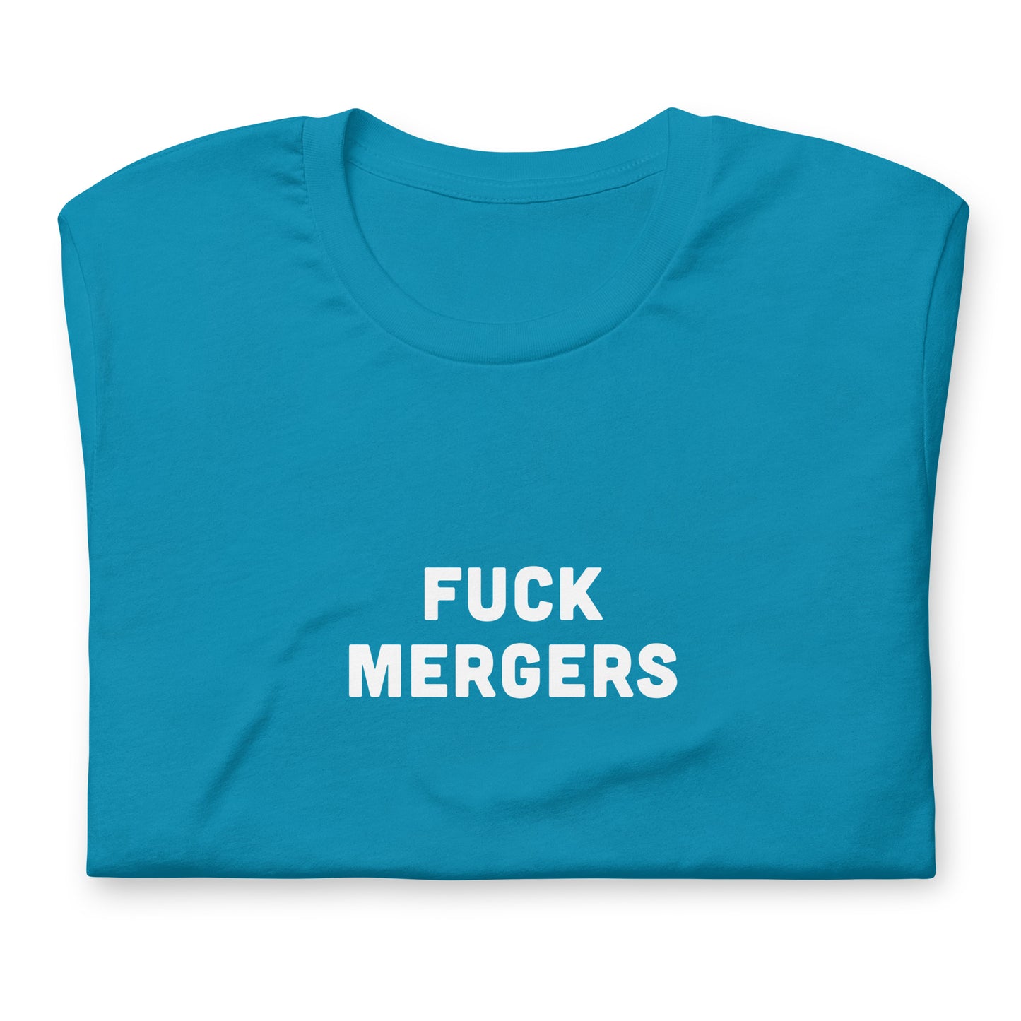 Fuck Mergers T-Shirt Size M Color Navy