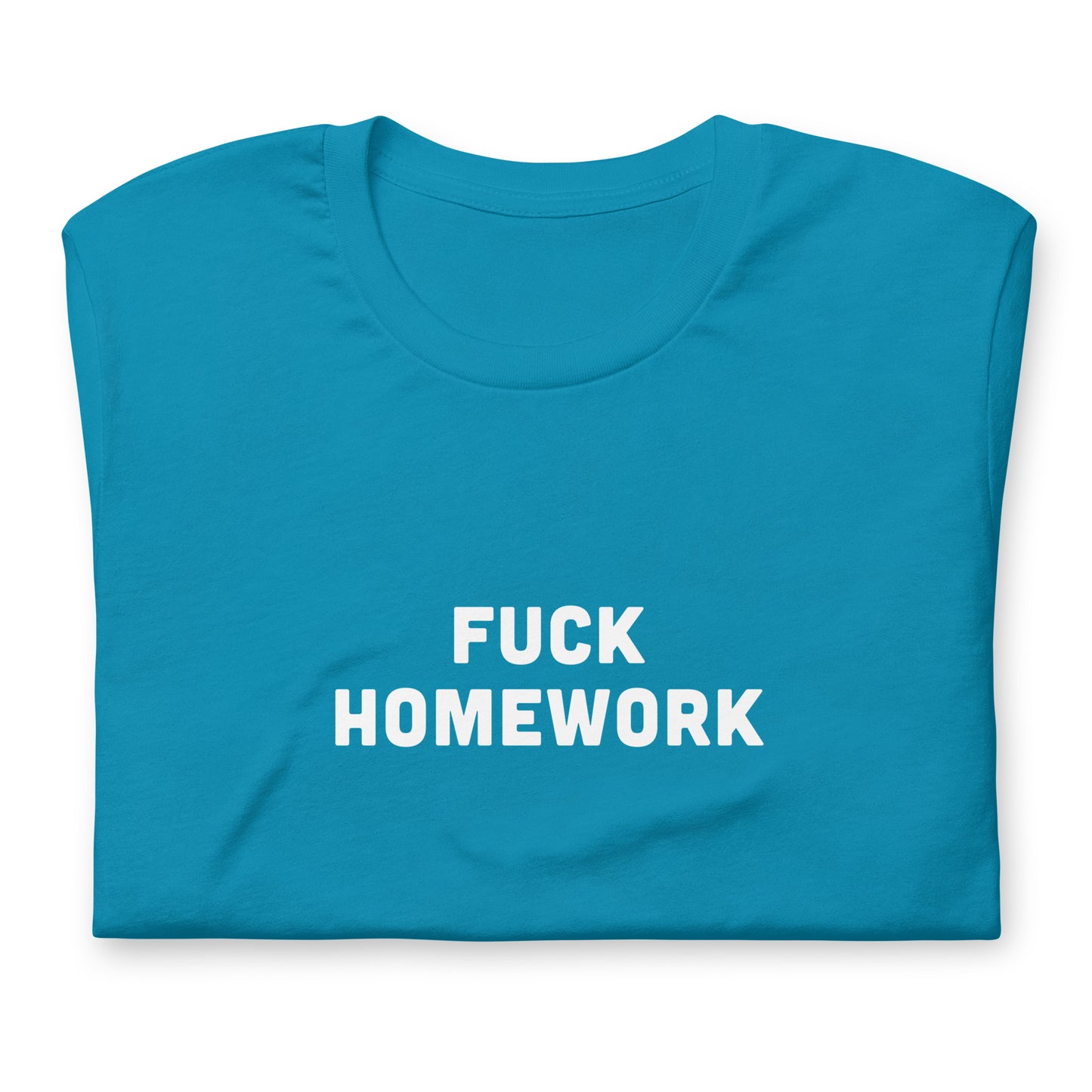Fuck Homework T-Shirt Size L Color Navy