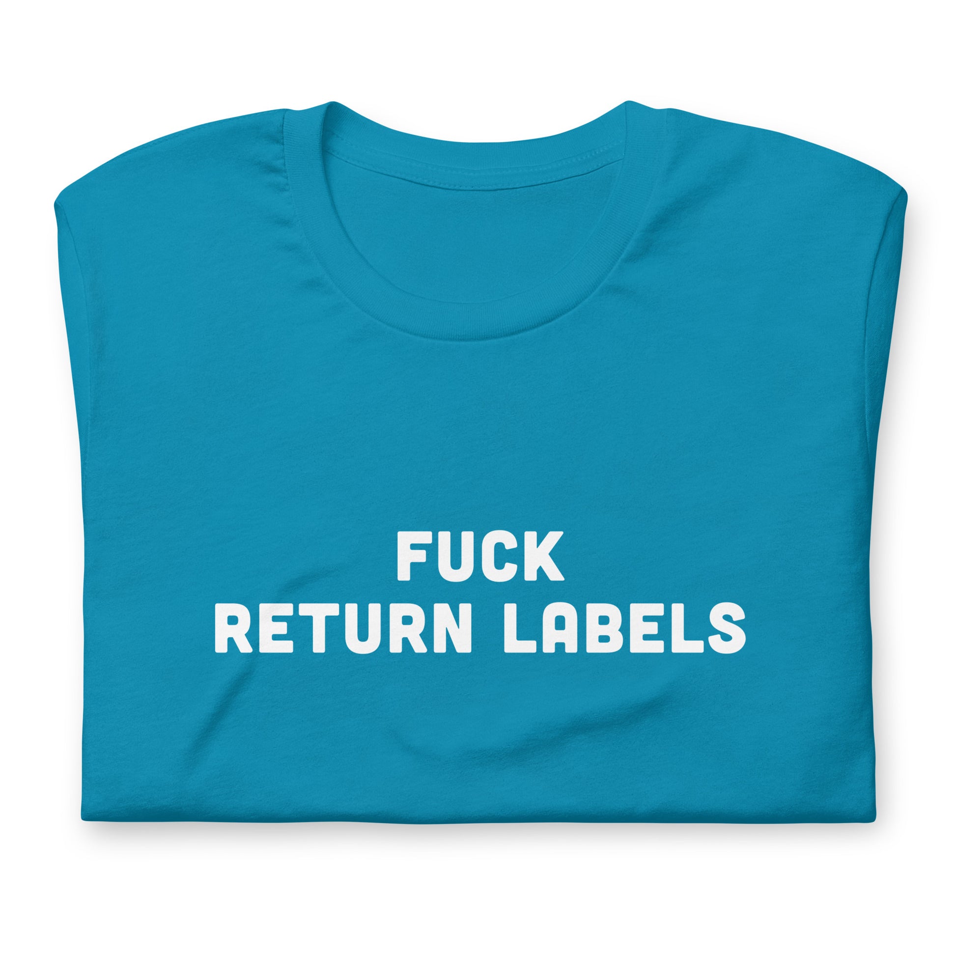 Fuck Return Labels T-Shirt Size M Color Navy