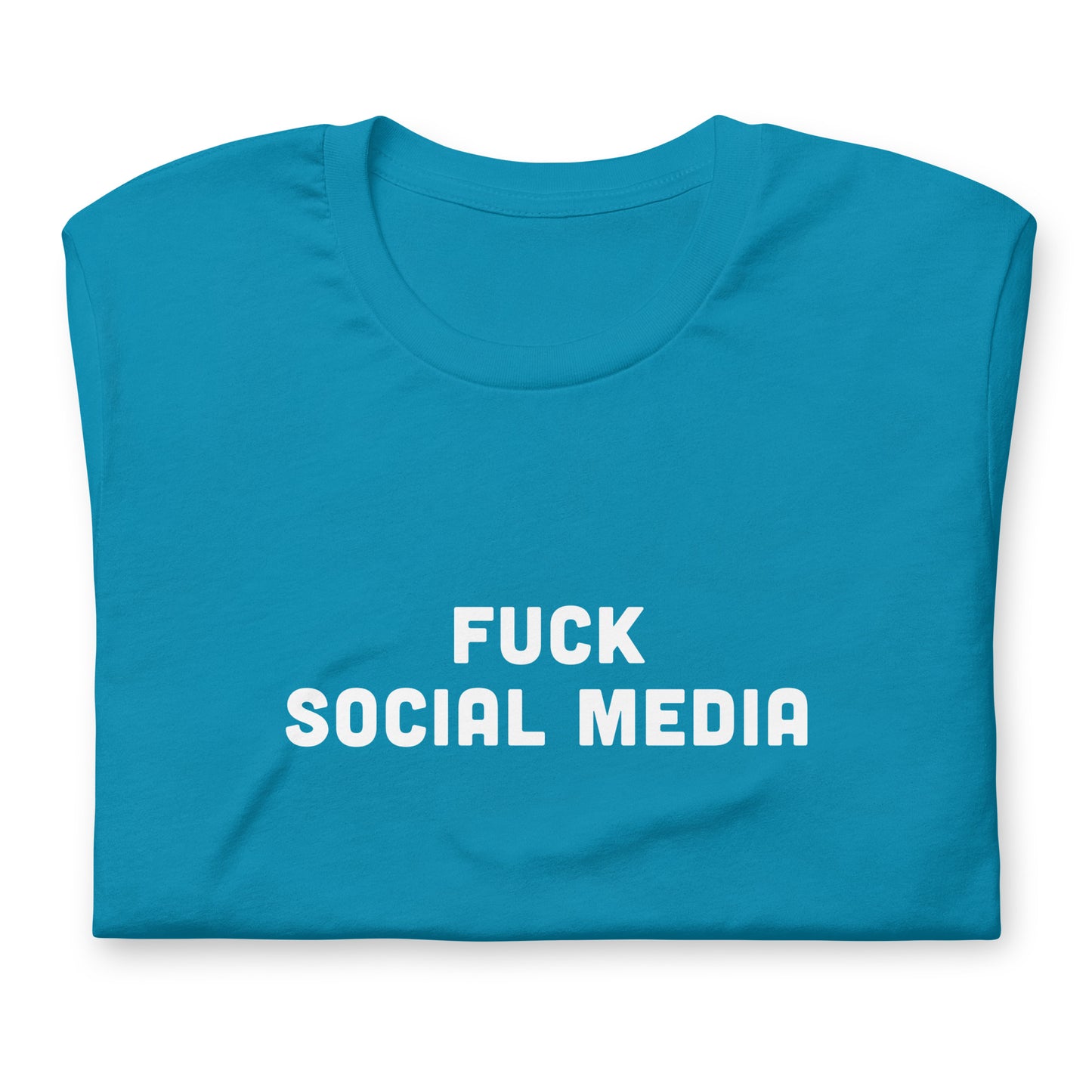 Fuck Social Media T-Shirt Size XL Color Navy