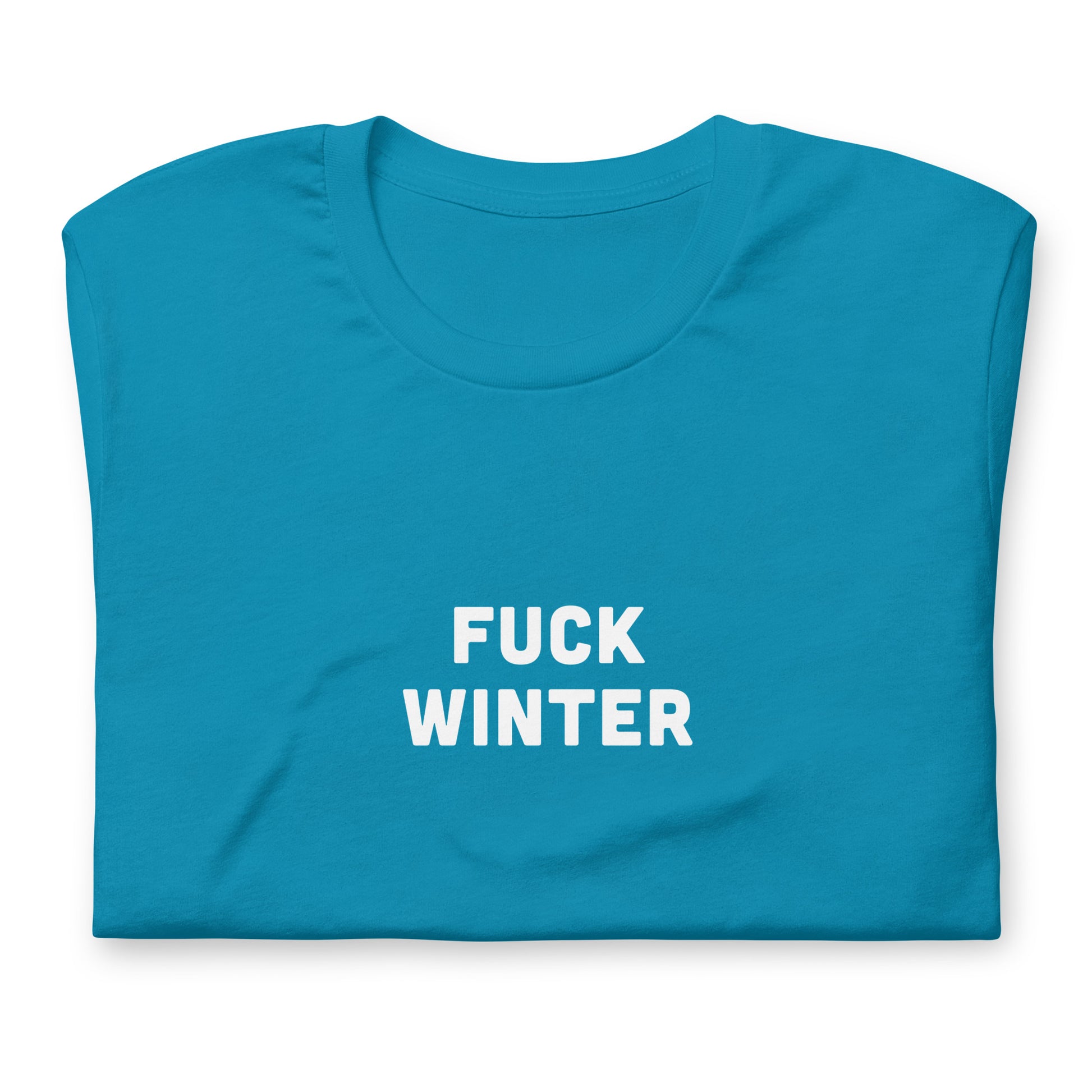 Fuck Winter T-Shirt Size L Color Navy