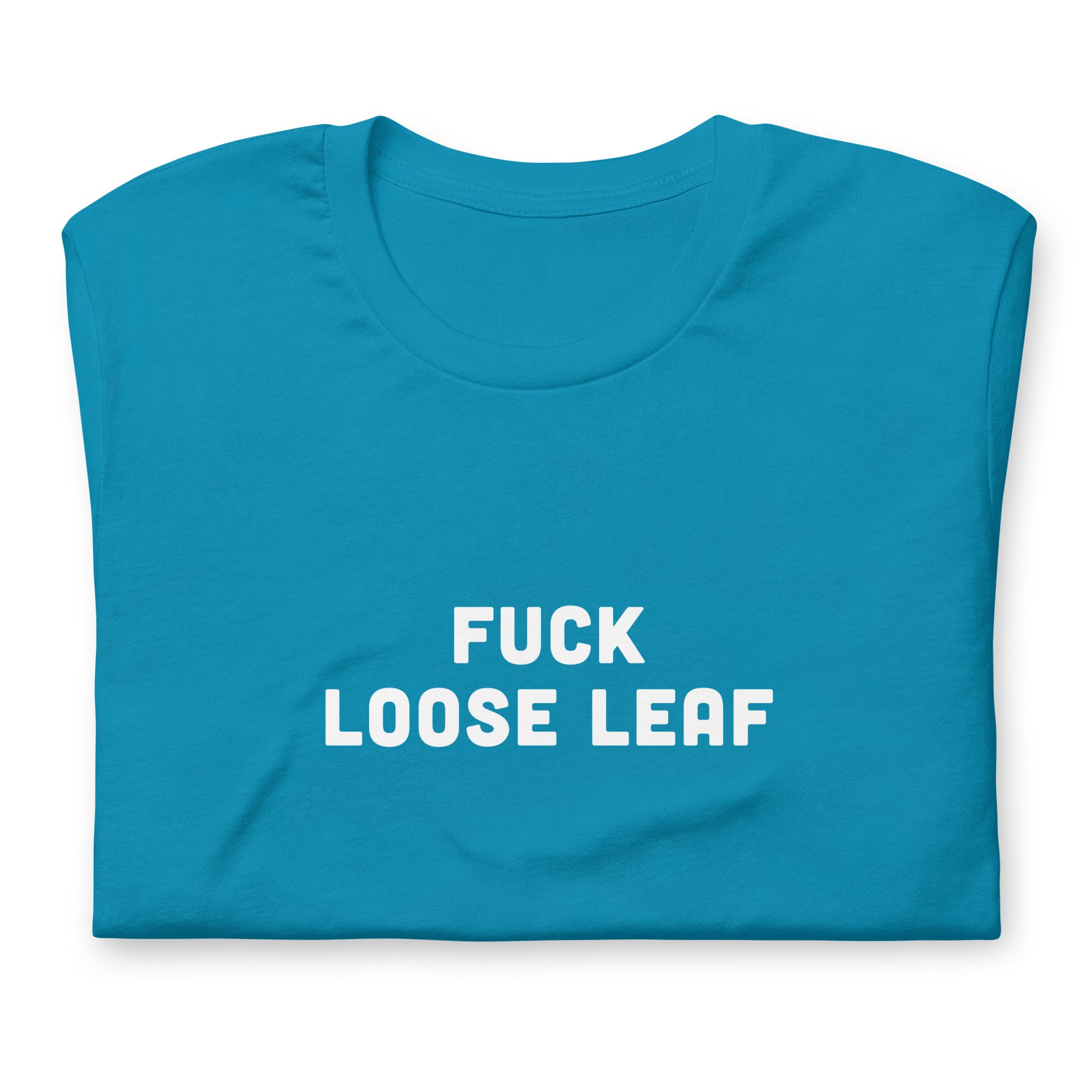 Fuck Loose Leaf T-Shirt Size M Color Navy