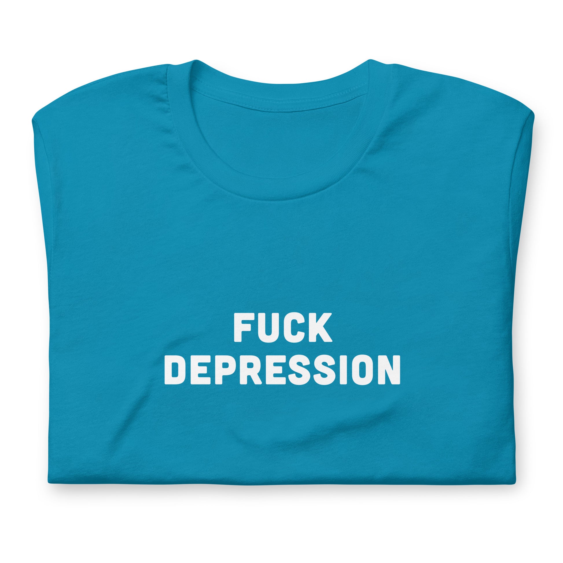 Fuck Depression T-Shirt Size L Color Navy