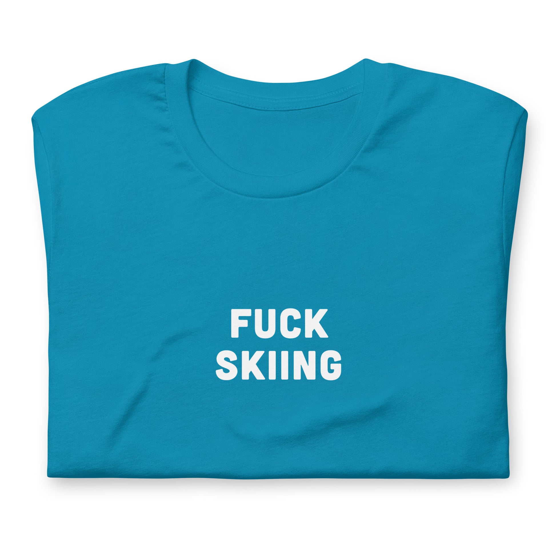 Fuck Skiing T-Shirt Size L Color Navy