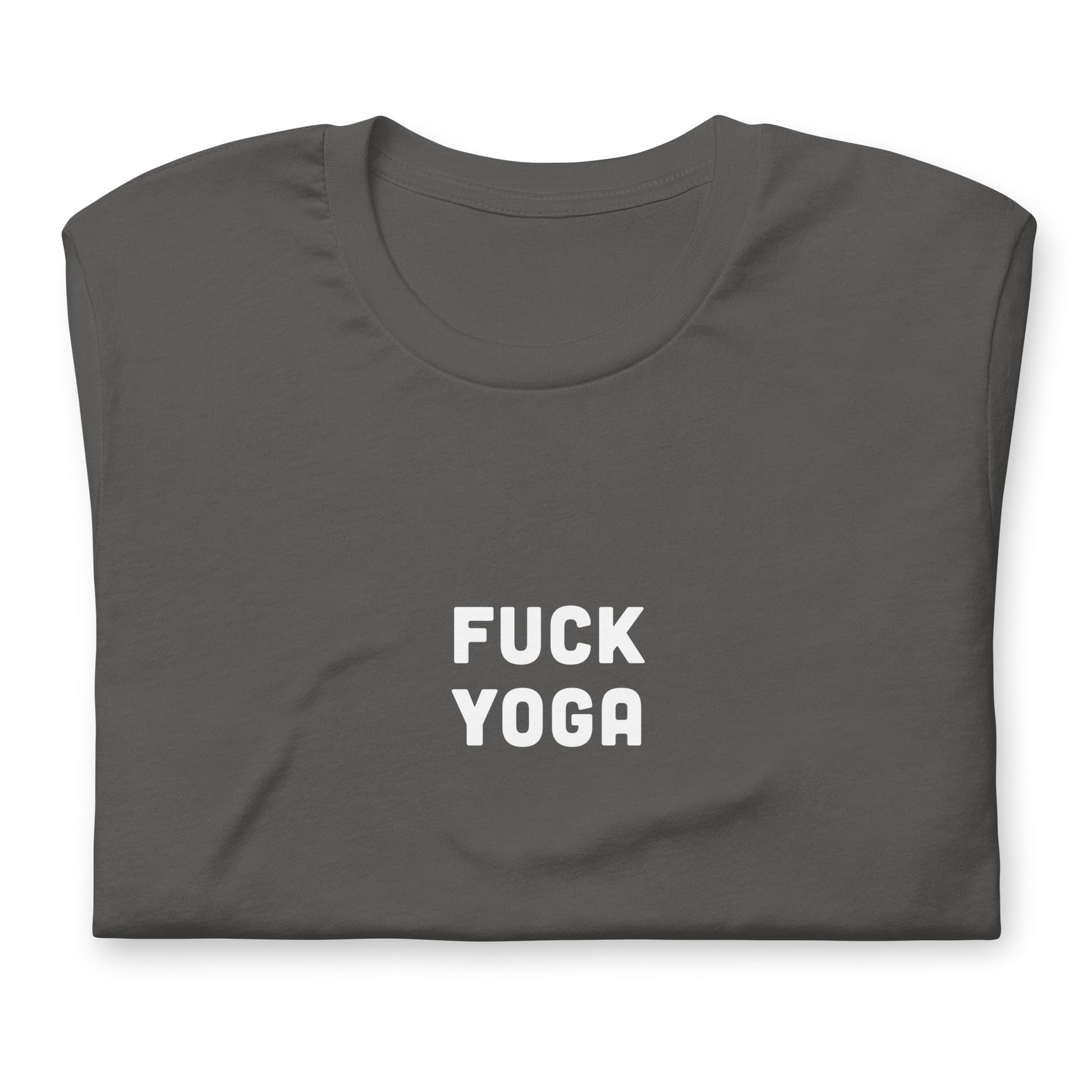 Fuck Yoga T-Shirt Size 2XL Color Black