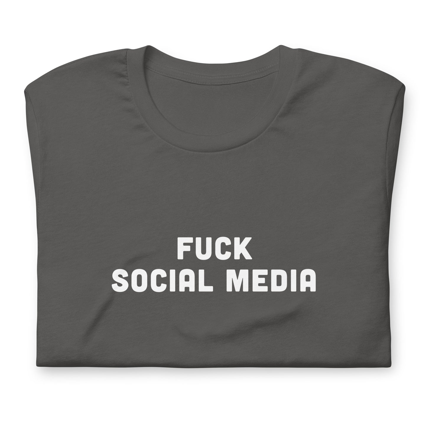Fuck Social Media T-Shirt Size S Color Navy