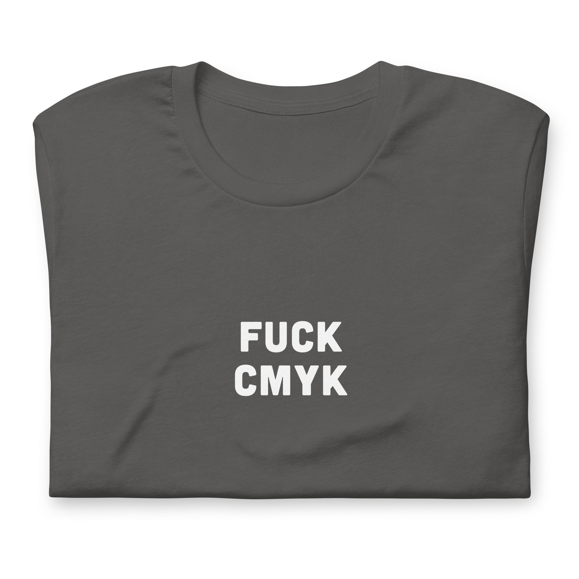 Fuck Cmyk T-Shirt Size 2XL Color Black