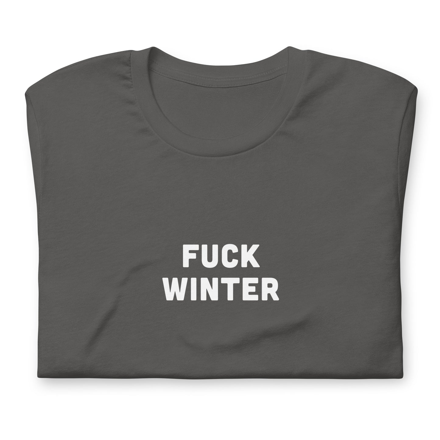 Fuck Winter T-Shirt Size 2XL Color Black