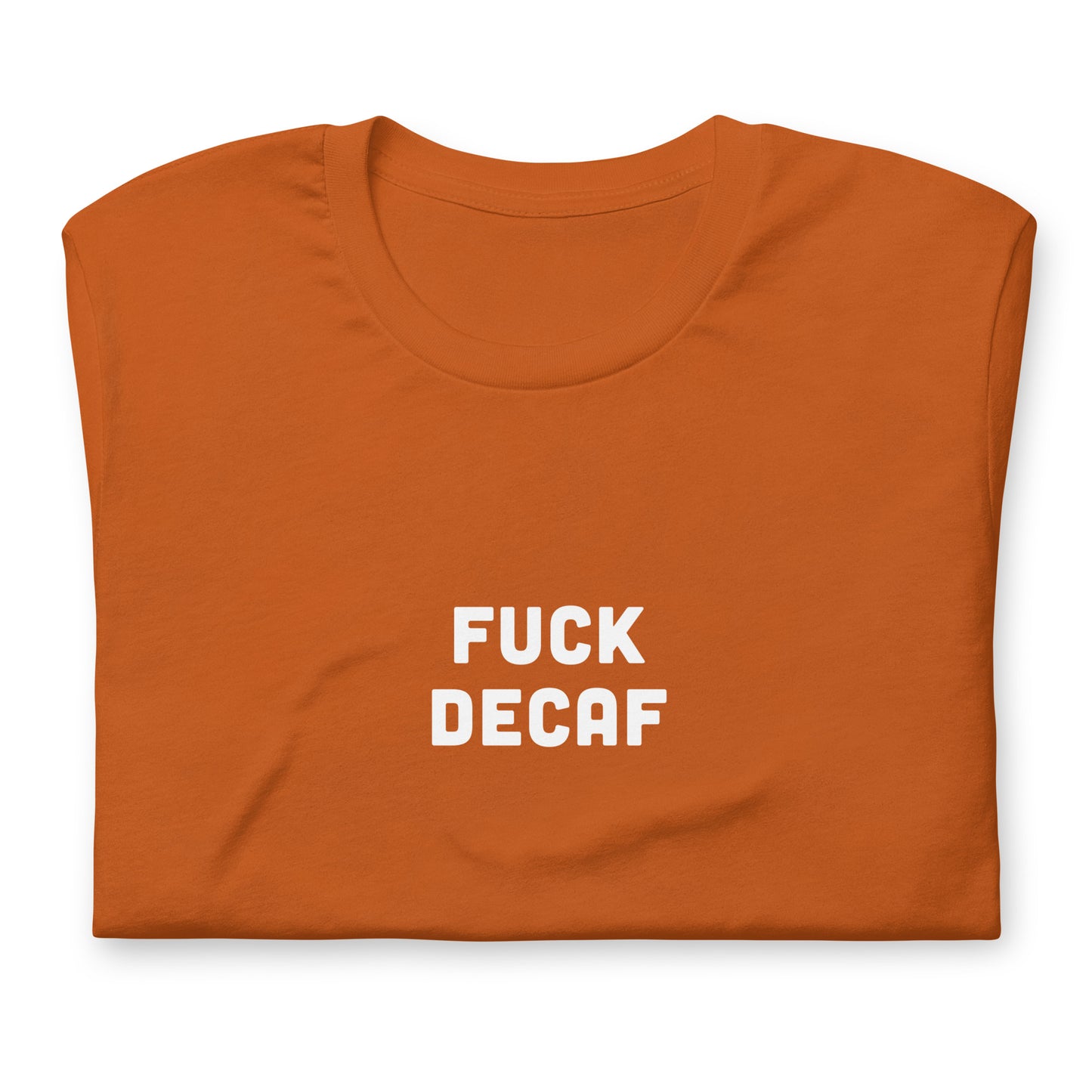 Fuck Decaf T-Shirt Size M Color Navy