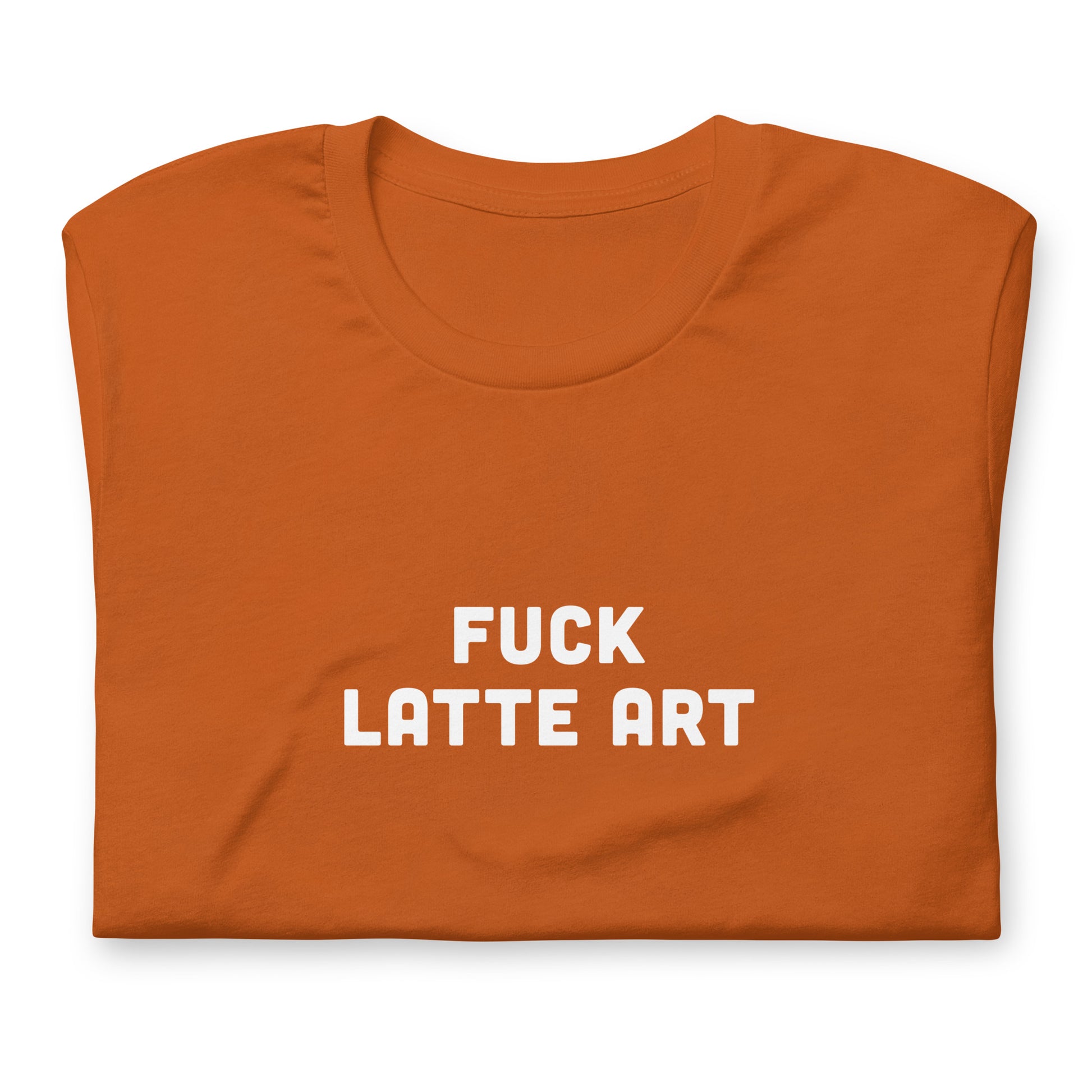 Fuck Latte Art T-Shirt Size M Color Navy