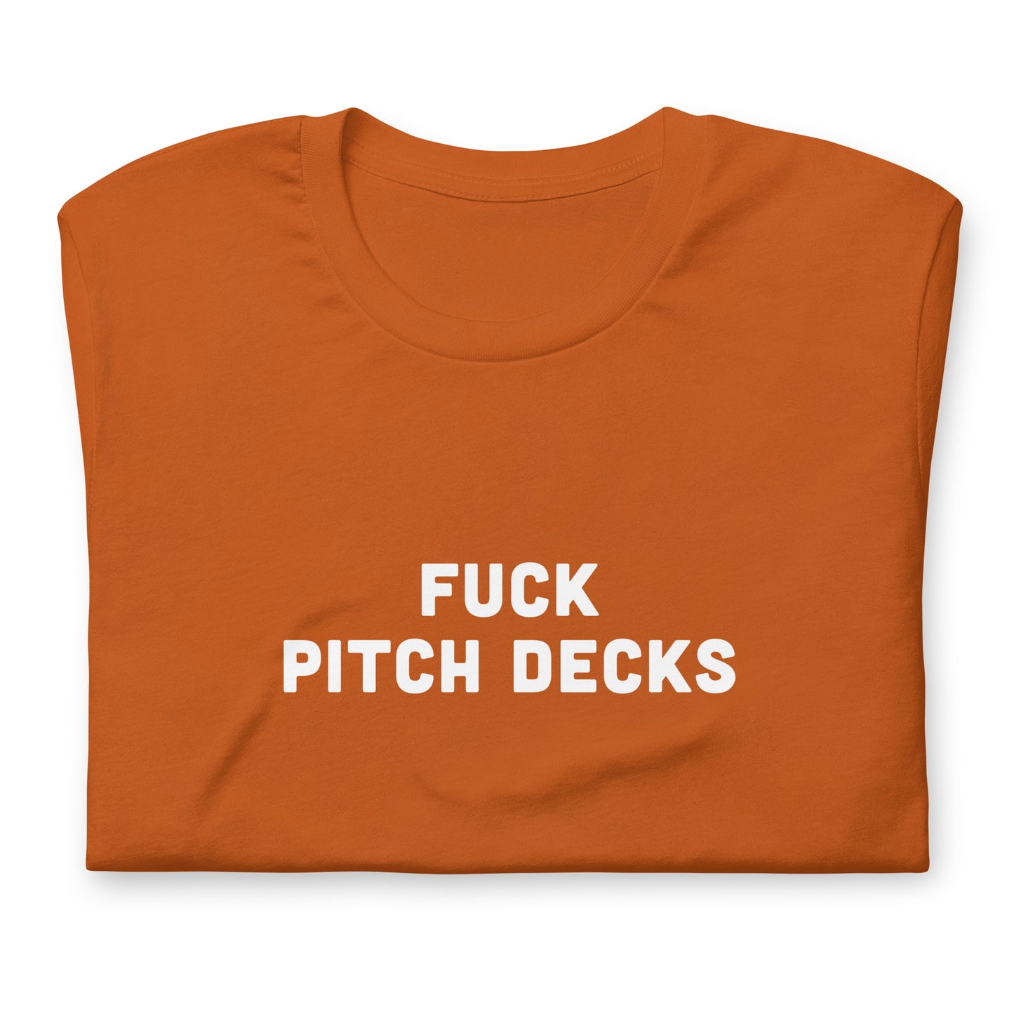 Fuck Pitch Decks T-Shirt Size M Color Navy