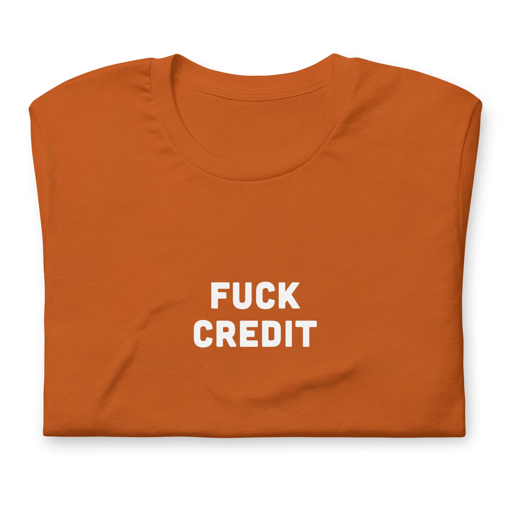 Fuck Credit T-Shirt Size M Color Navy