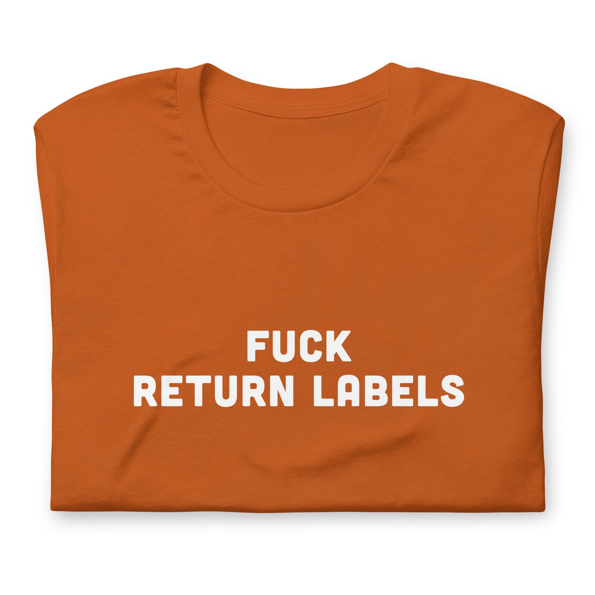 Fuck Return Labels T-Shirt Size S Color Navy
