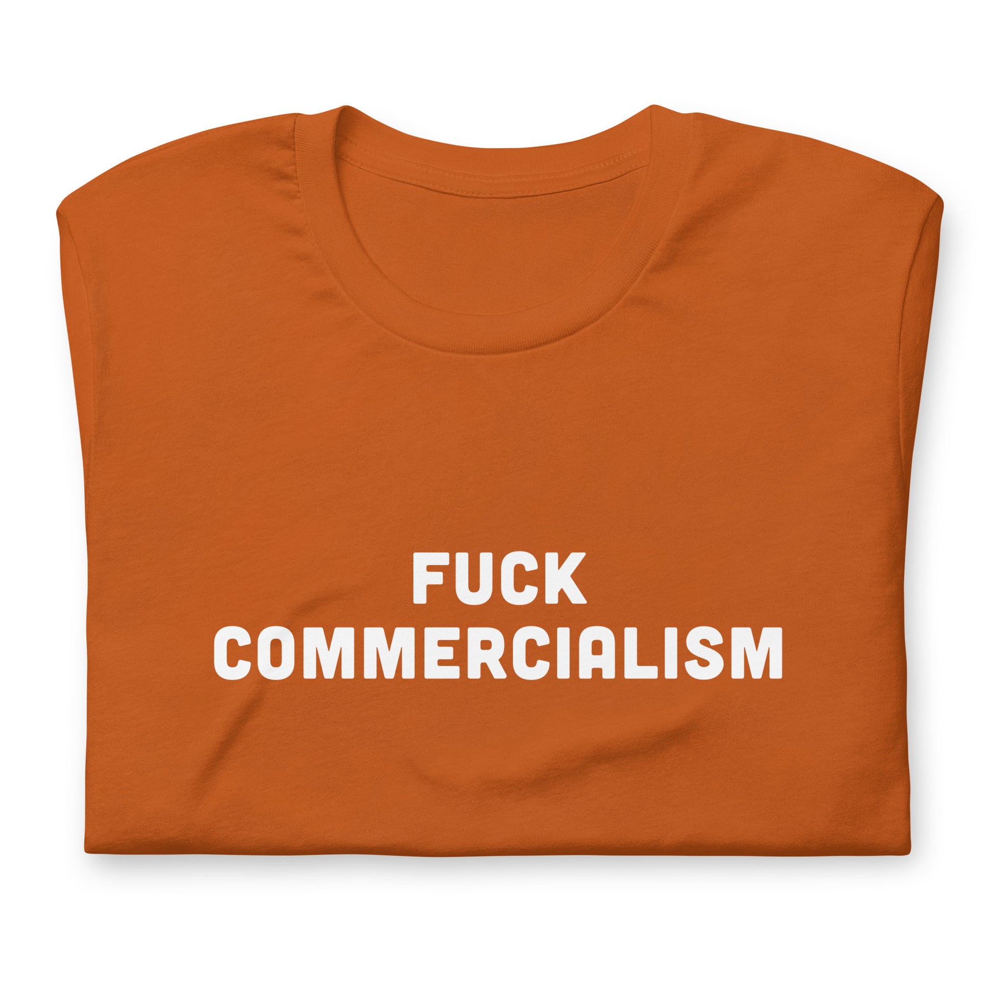 Fuck Commercialism T-Shirt Size M Color Navy