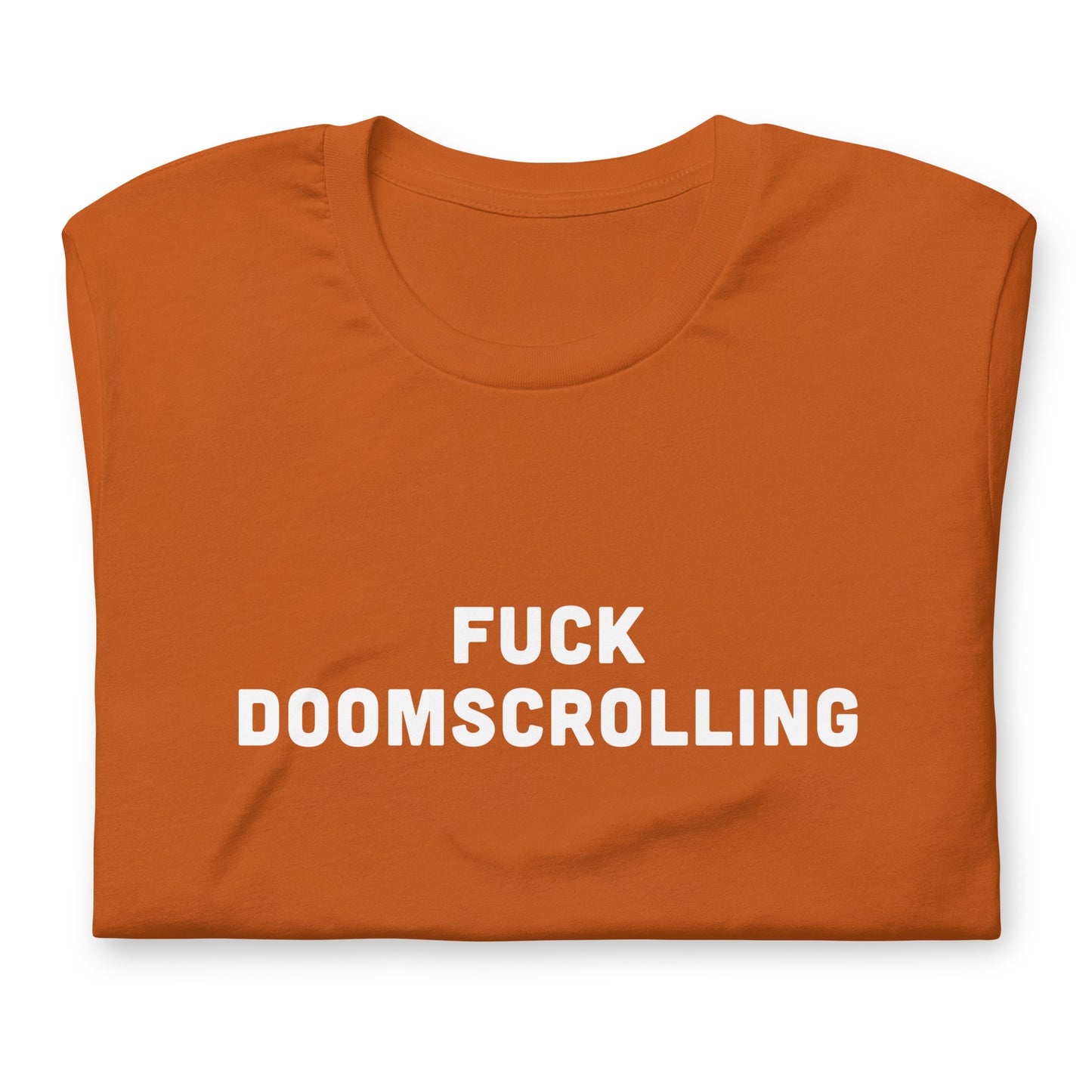Fuck Doomscrolling T-Shirt Size M Color Navy