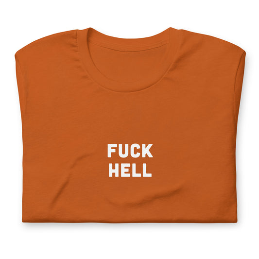 Fuck Hell T-Shirt Size S Color Black
