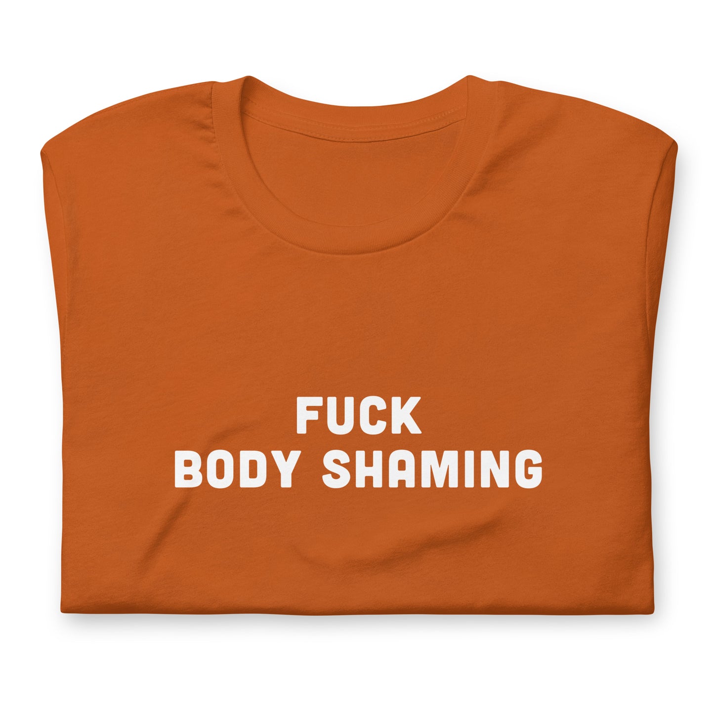 Fuck Body Shaming T-shirt Size M Color Navy