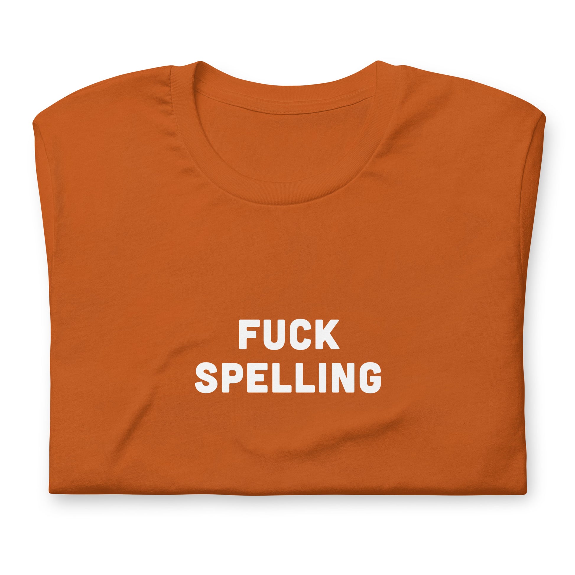 Fuck Spelling t-shirt  L Color Navy
