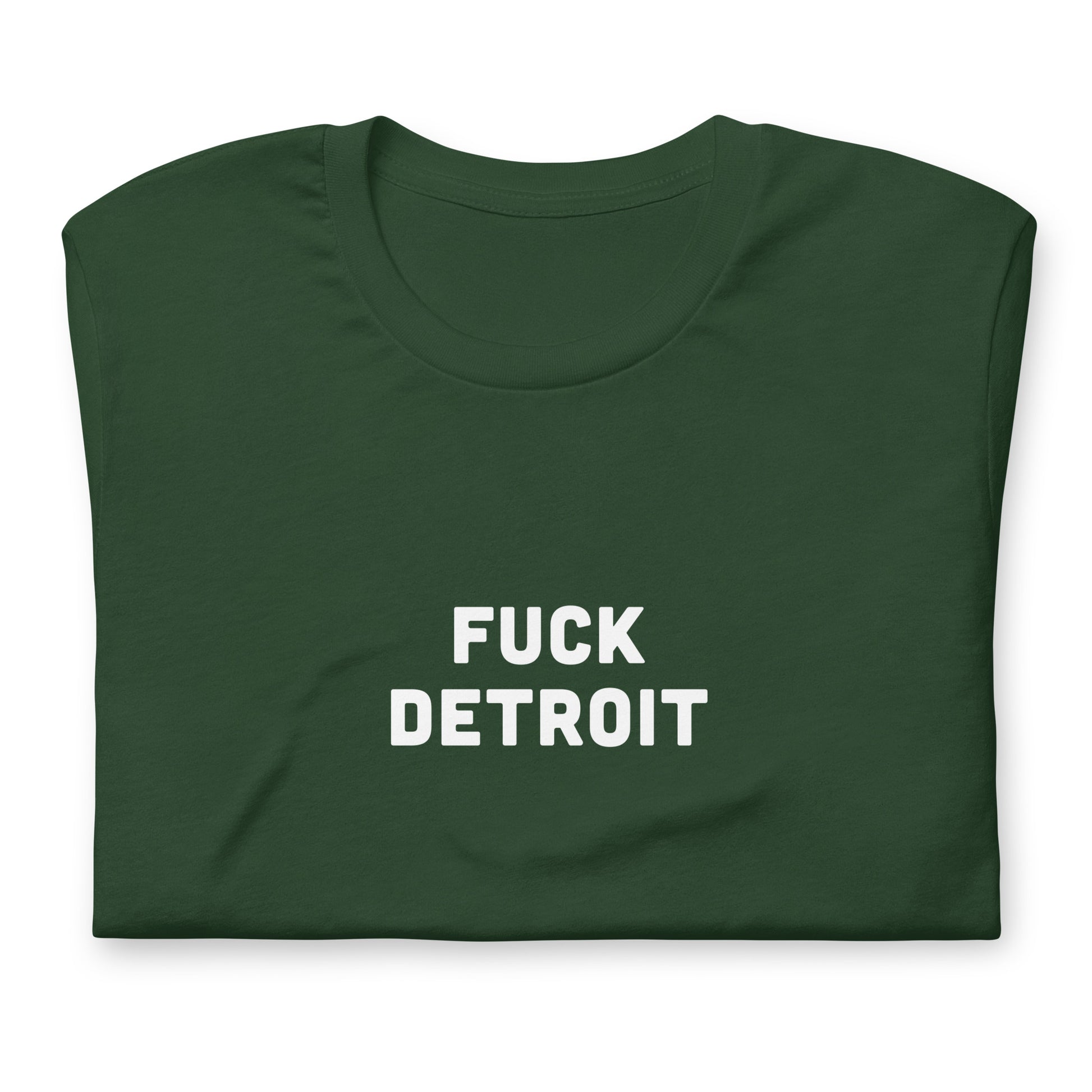 Fuck Detroit T-Shirt Size L Color Black