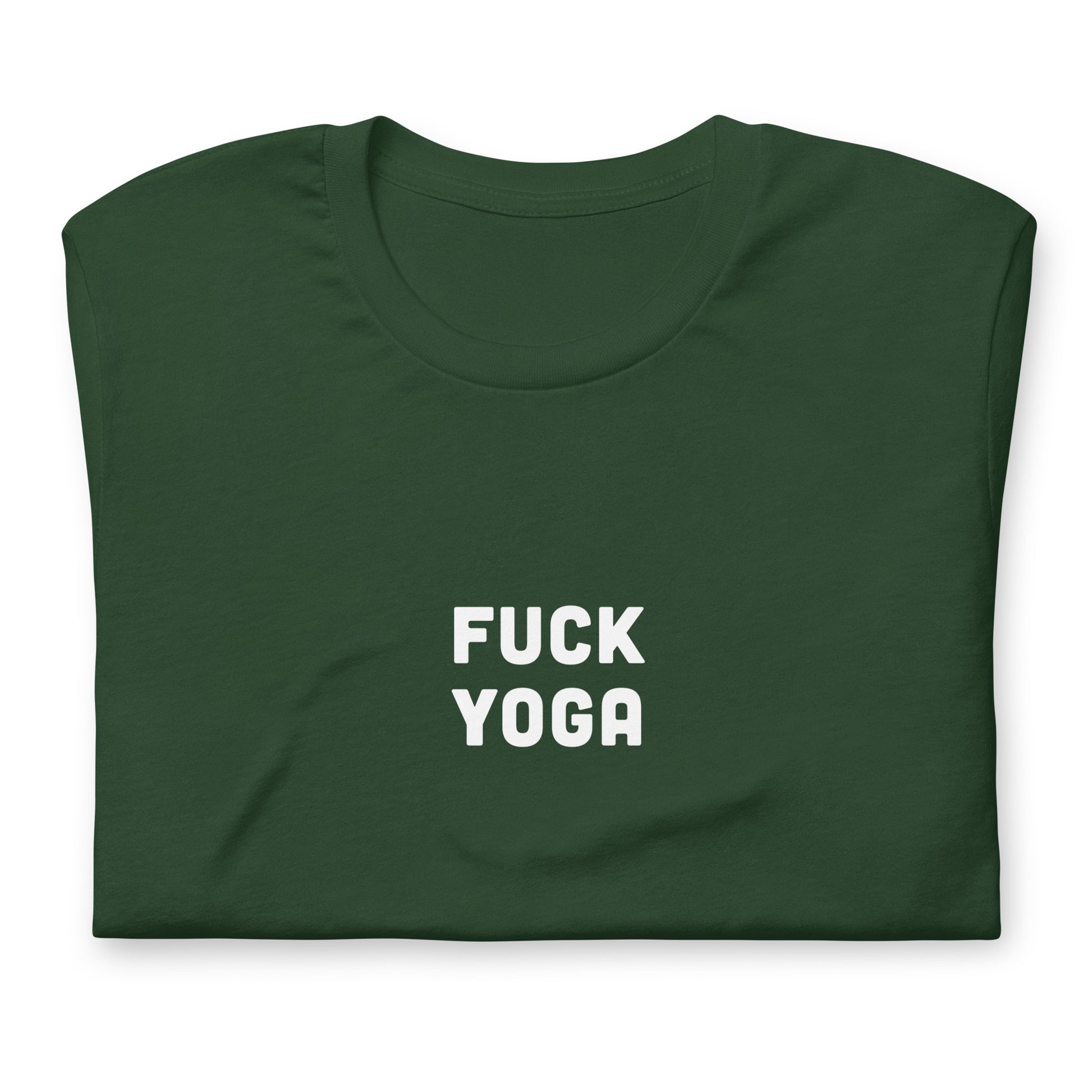 Fuck Yoga T-Shirt Size XL Color Black