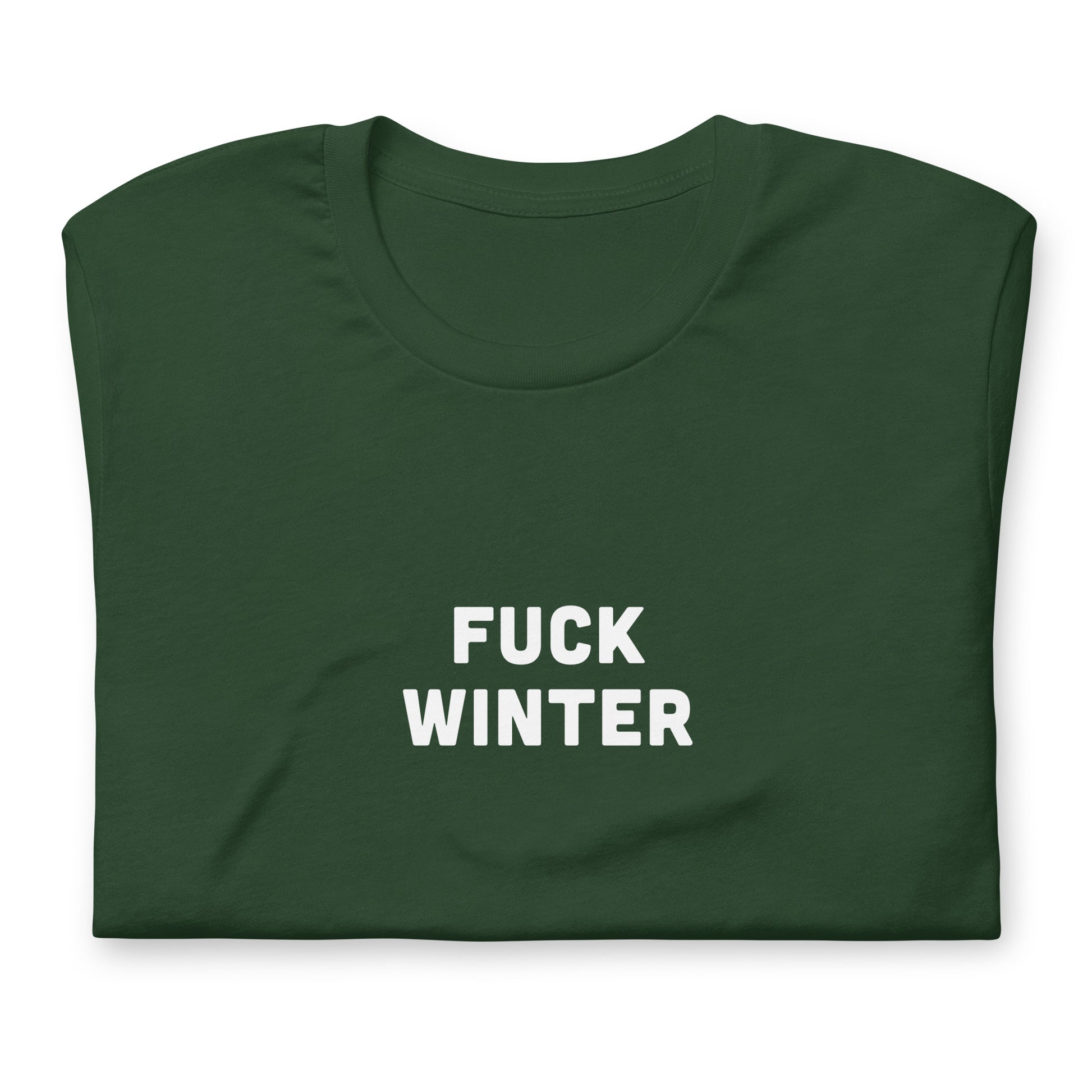 Fuck Winter T-Shirt Size XL Color Black