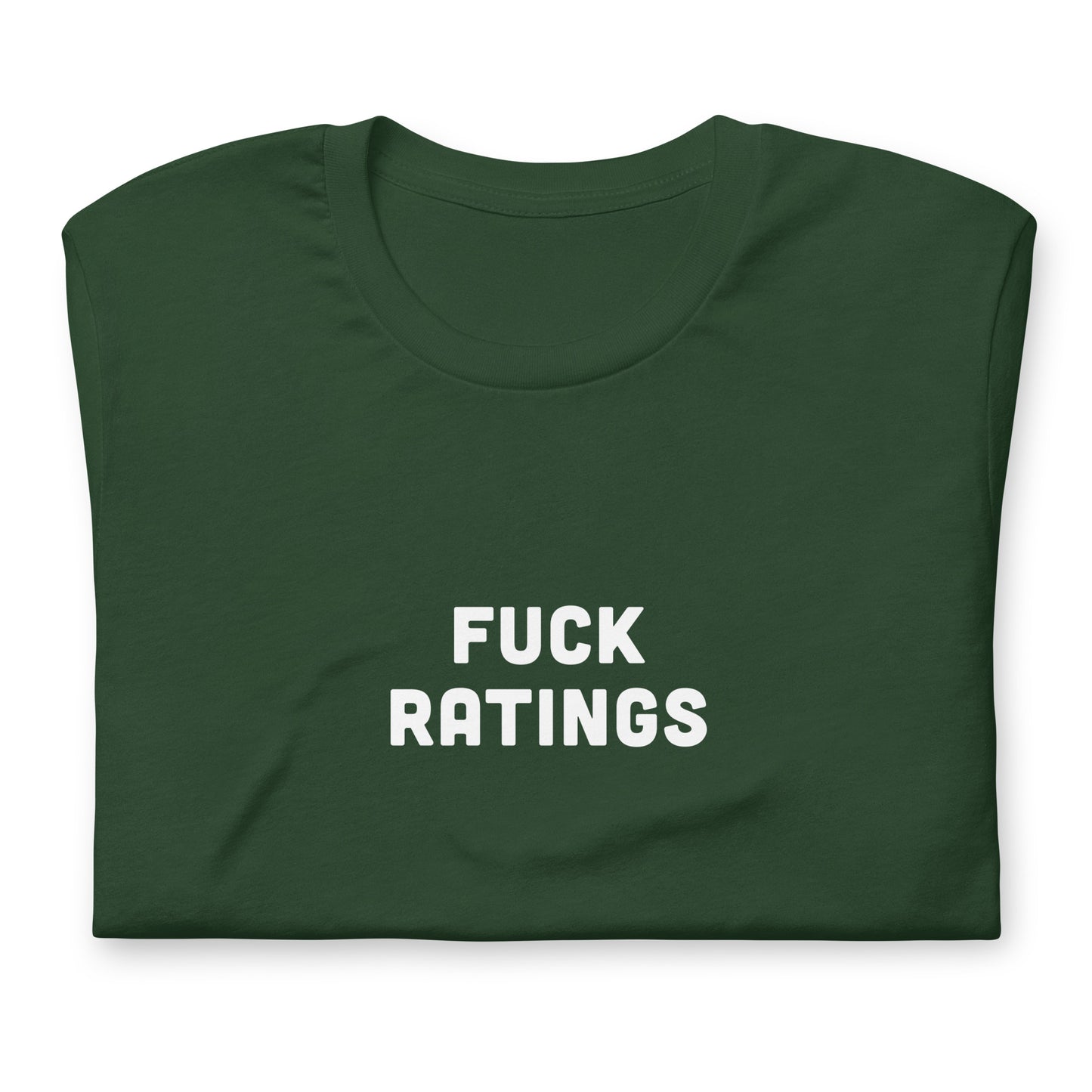 Fuck Ratings T-Shirt Size XL Color Black