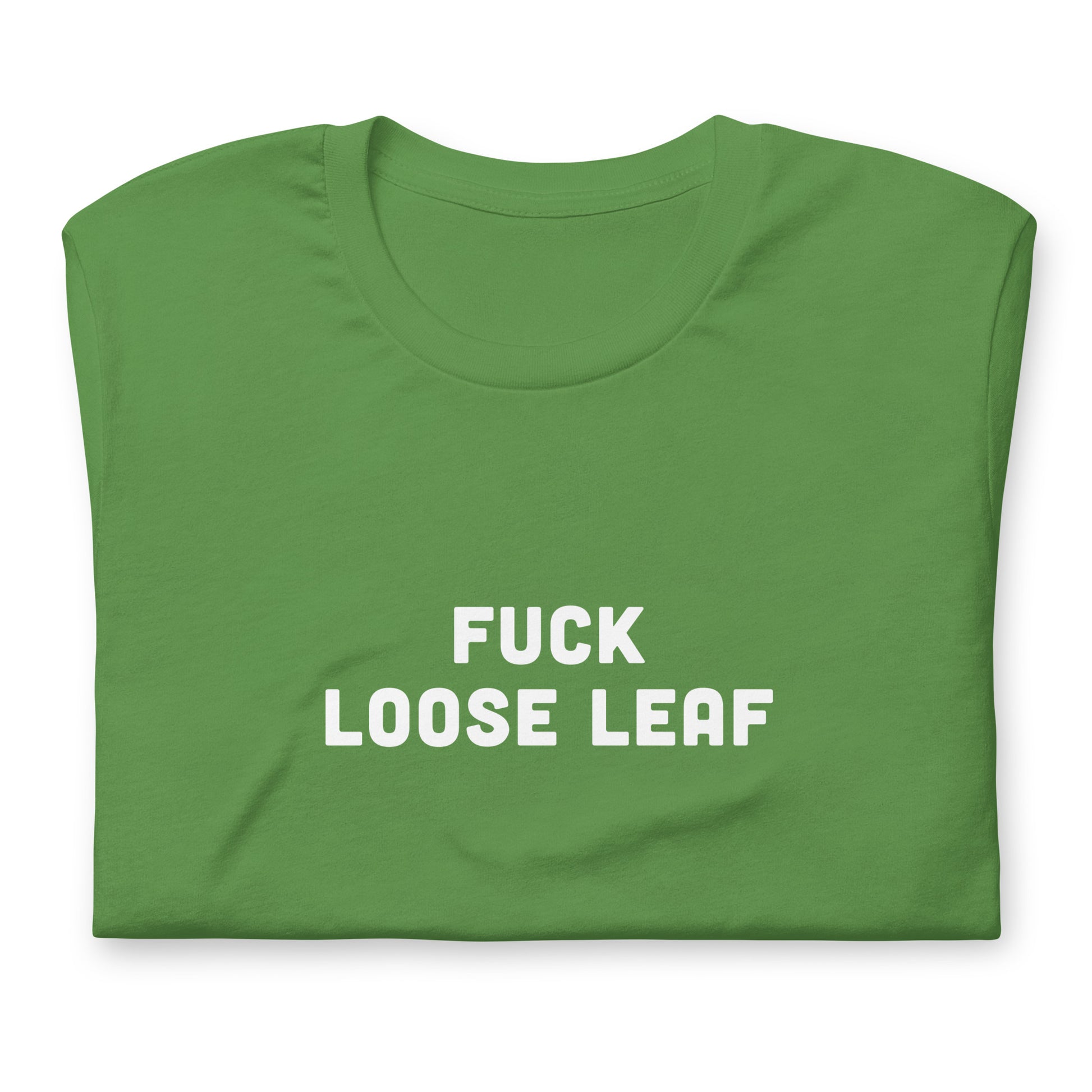 Fuck Loose Leaf T-Shirt Size 2XL Color Navy