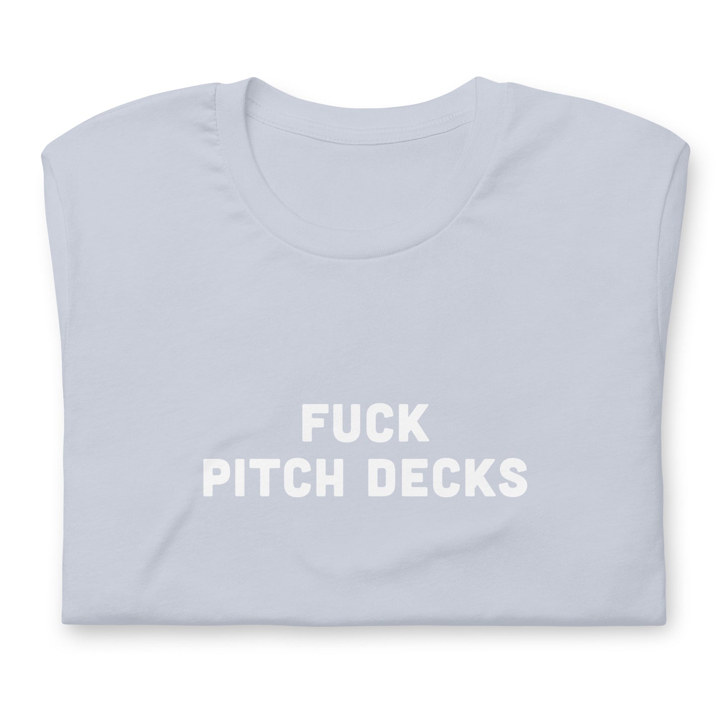 Fuck Pitch Decks T-Shirt Size M Color Asphalt