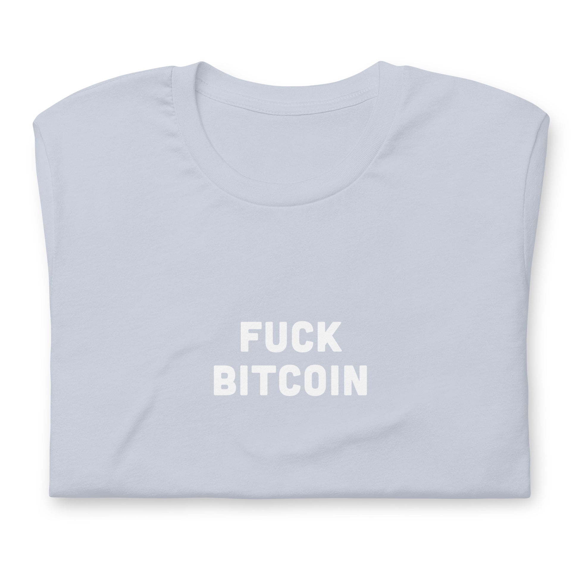 Fuck Bitcoin T-Shirt Size M Color Asphalt