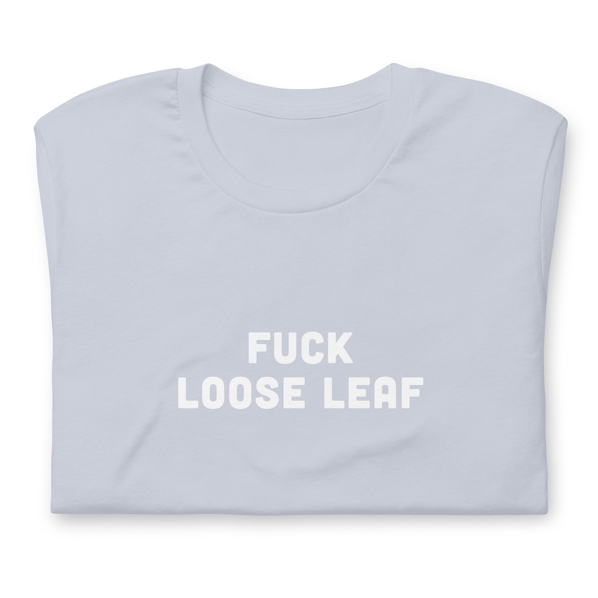 Fuck Loose Leaf T-Shirt Size M Color Asphalt