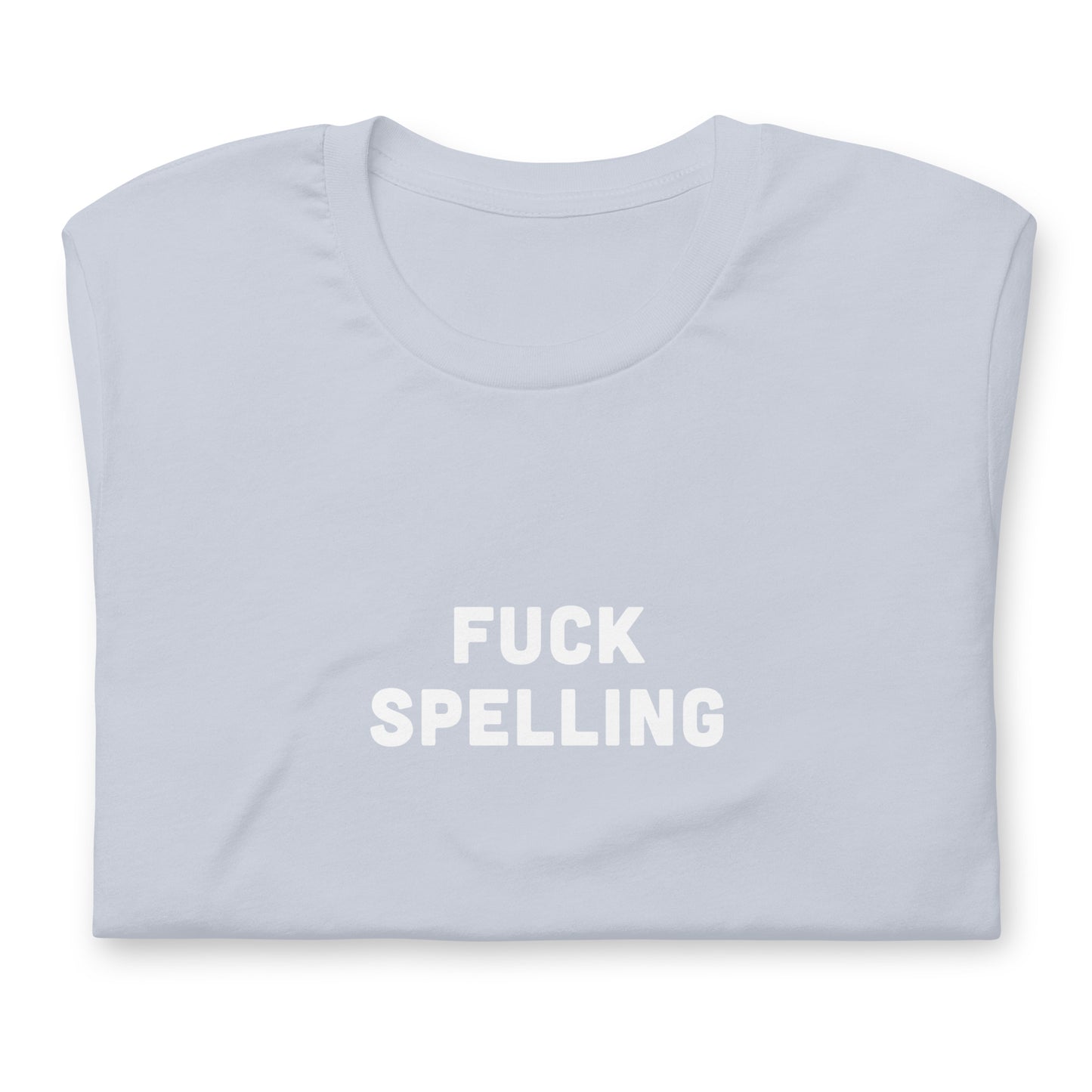 Fuck Spelling t-shirt  L Color Asphalt