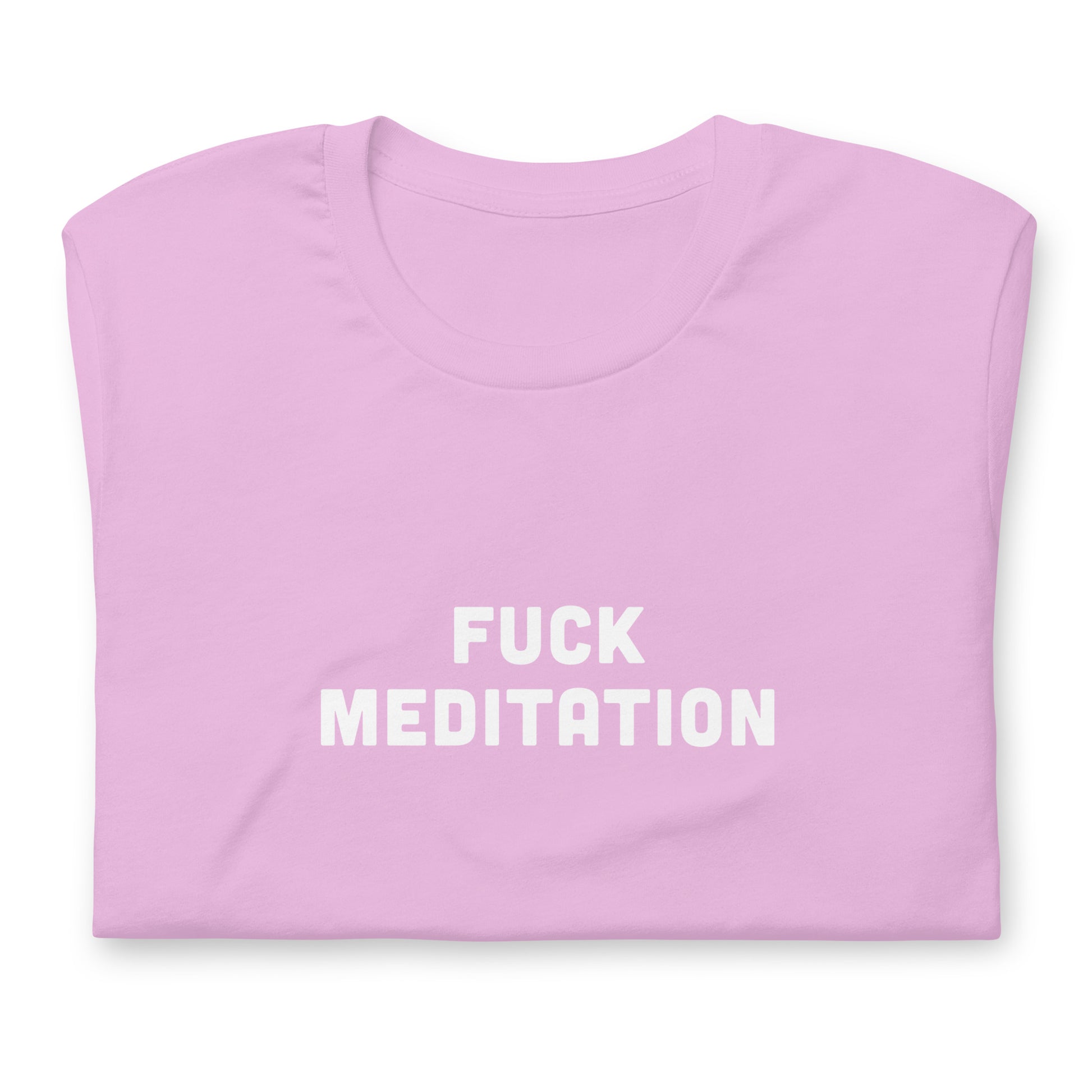 Fuck Meditation T-Shirt Size S Color Asphalt