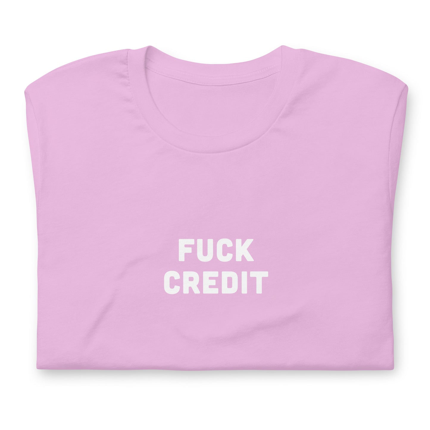 Fuck Credit T-Shirt Size S Color Black