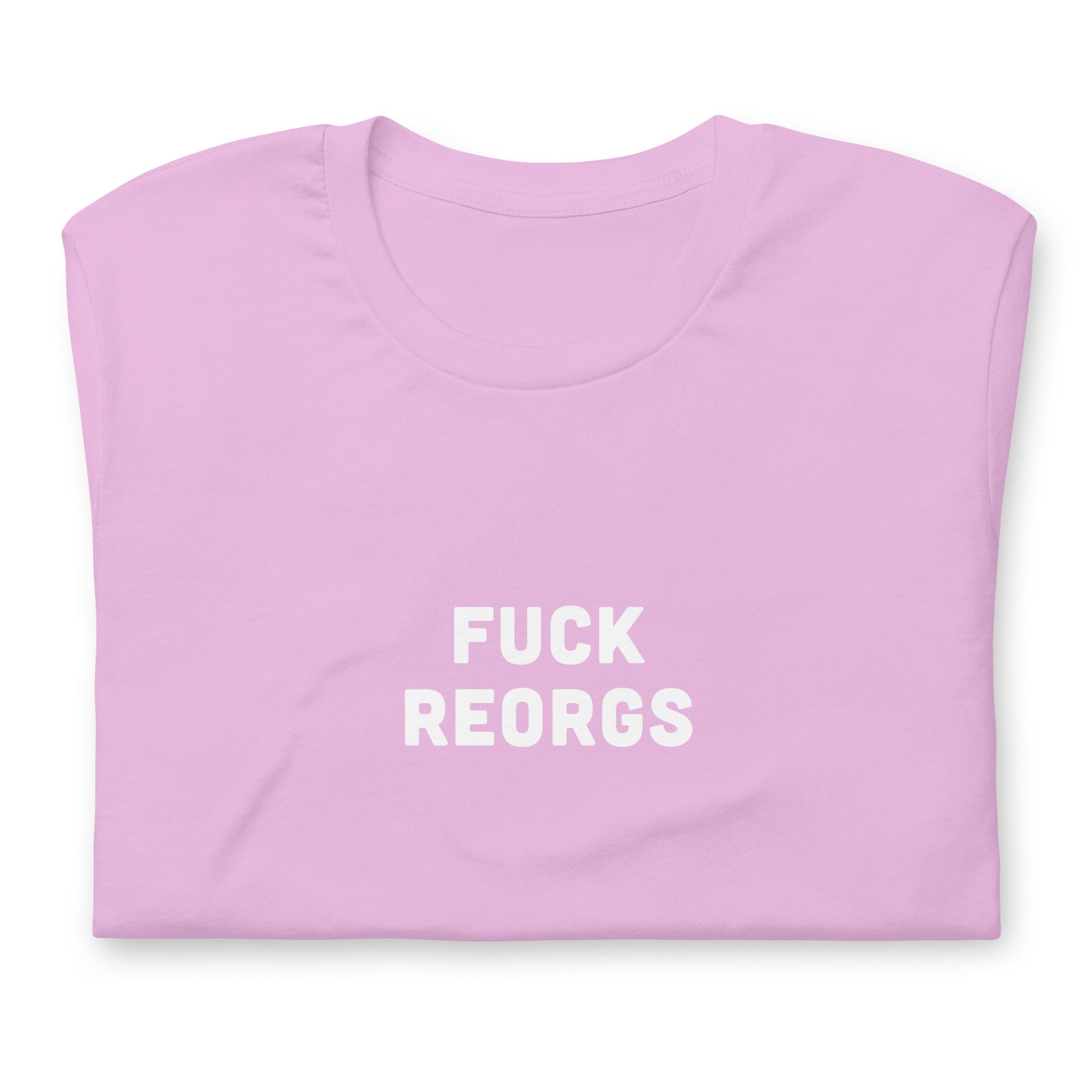 Fuck Reorgs T-Shirt Size S Color Asphalt