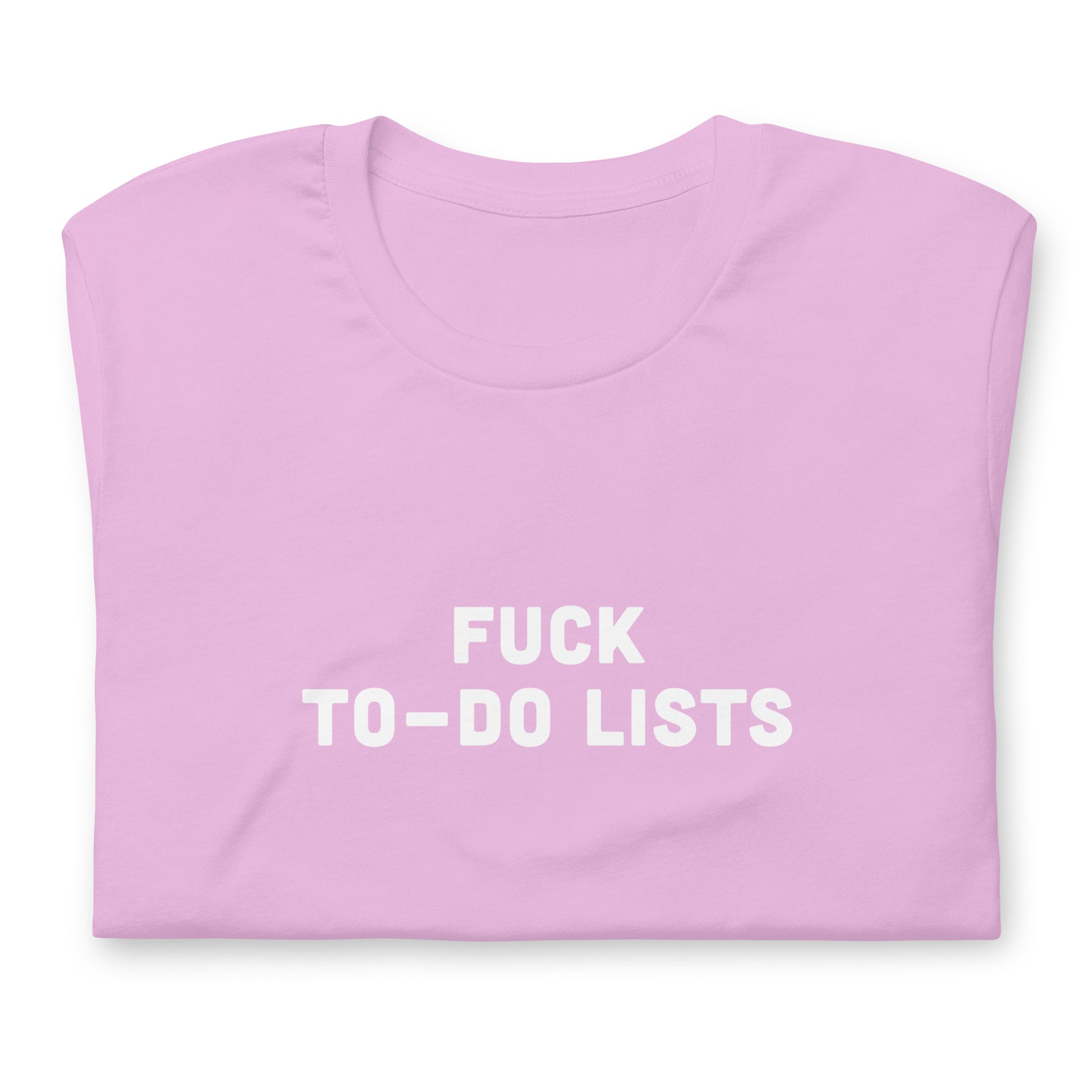 Fuck To Do Lists T-Shirt Size M Color Asphalt