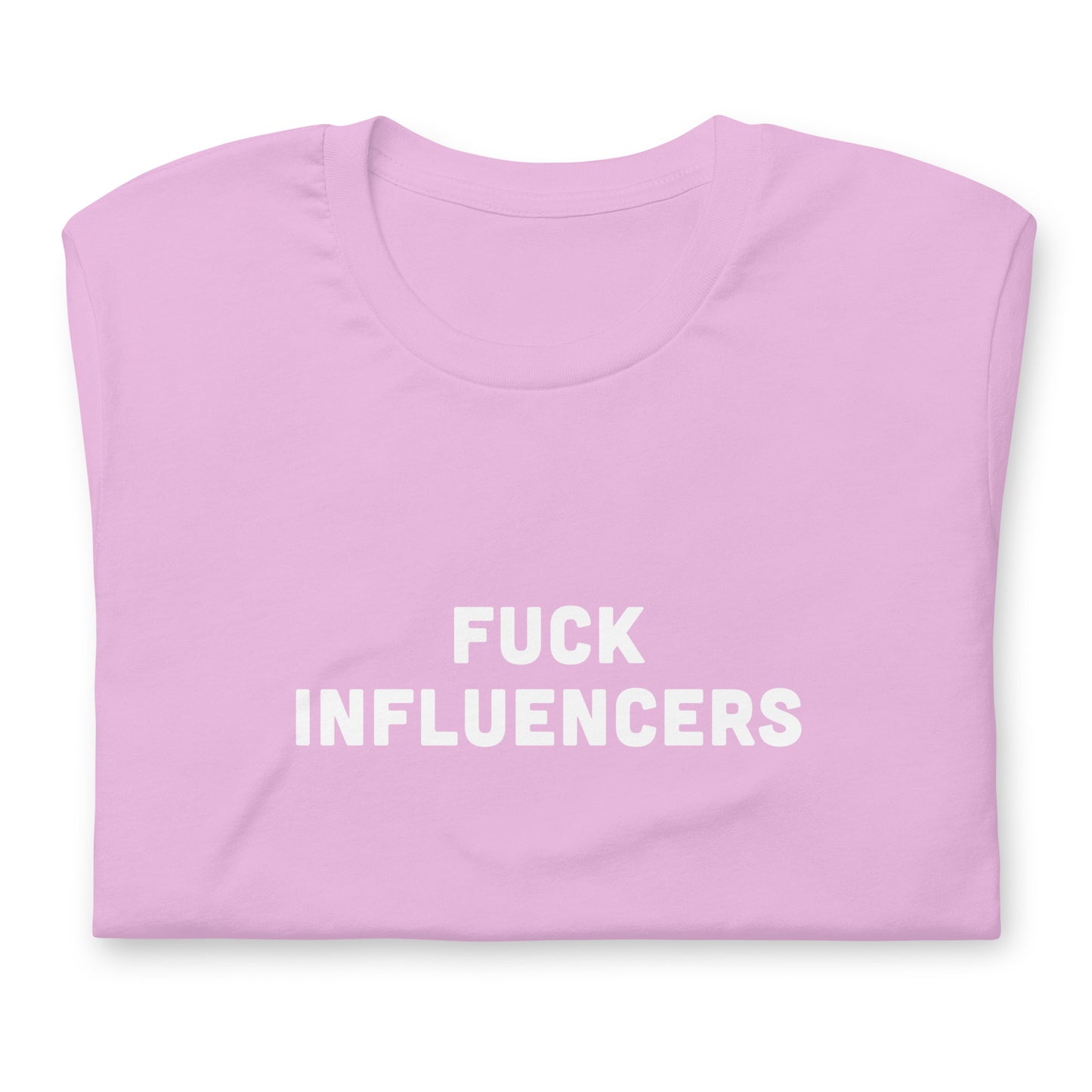 Fuck Influencers T-Shirt Size S Color Asphalt