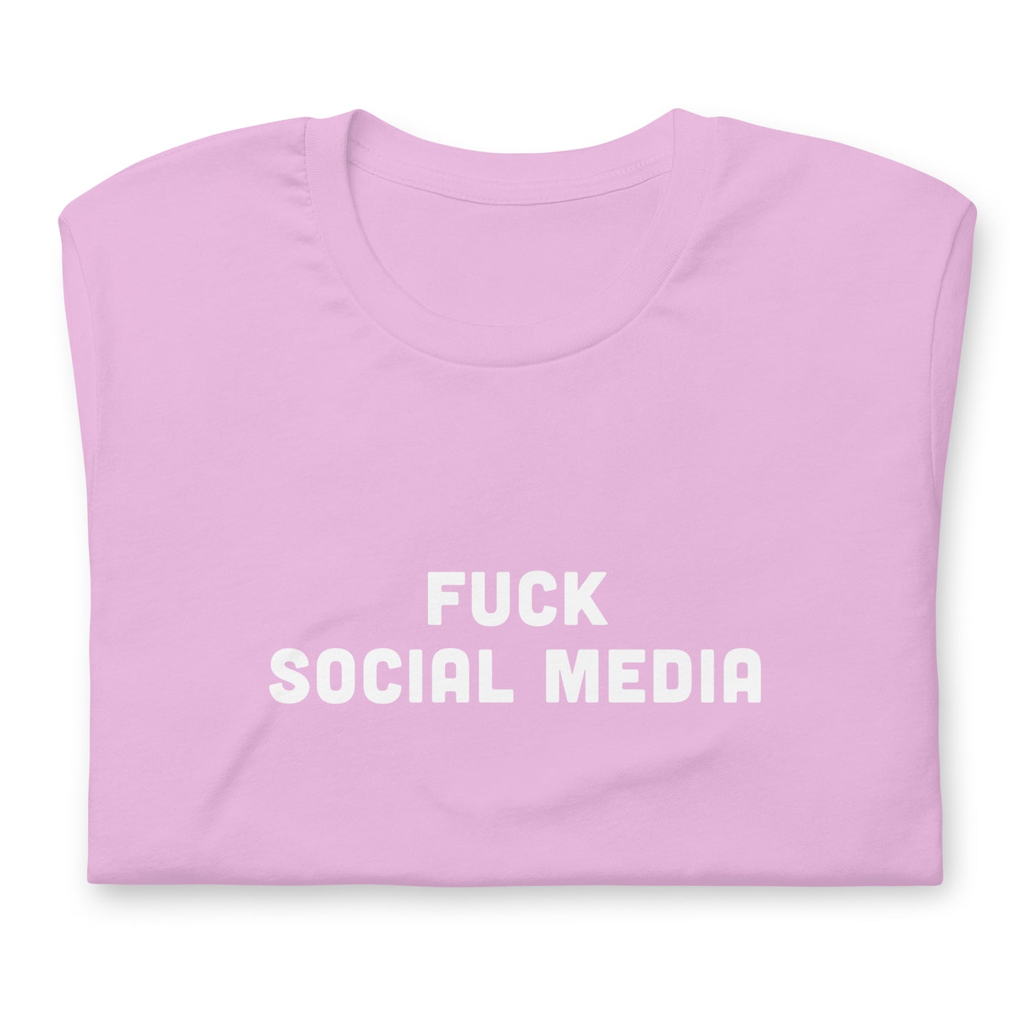 Fuck Social Media T-Shirt Size S Color Asphalt