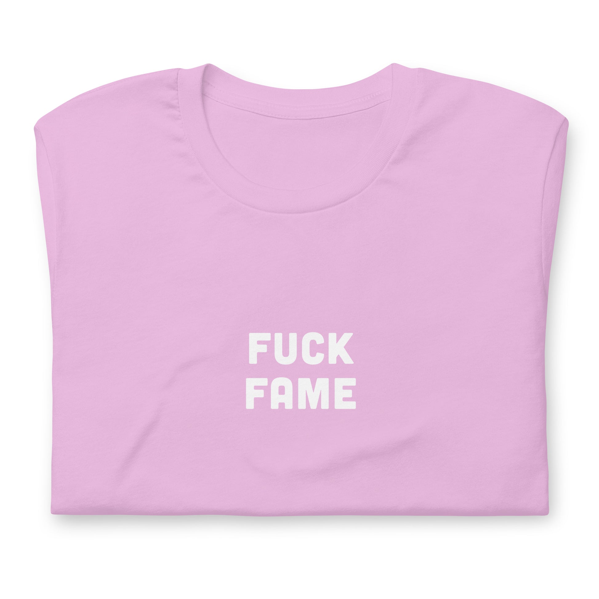 Fuck Fame T-Shirt Size S Color Black
