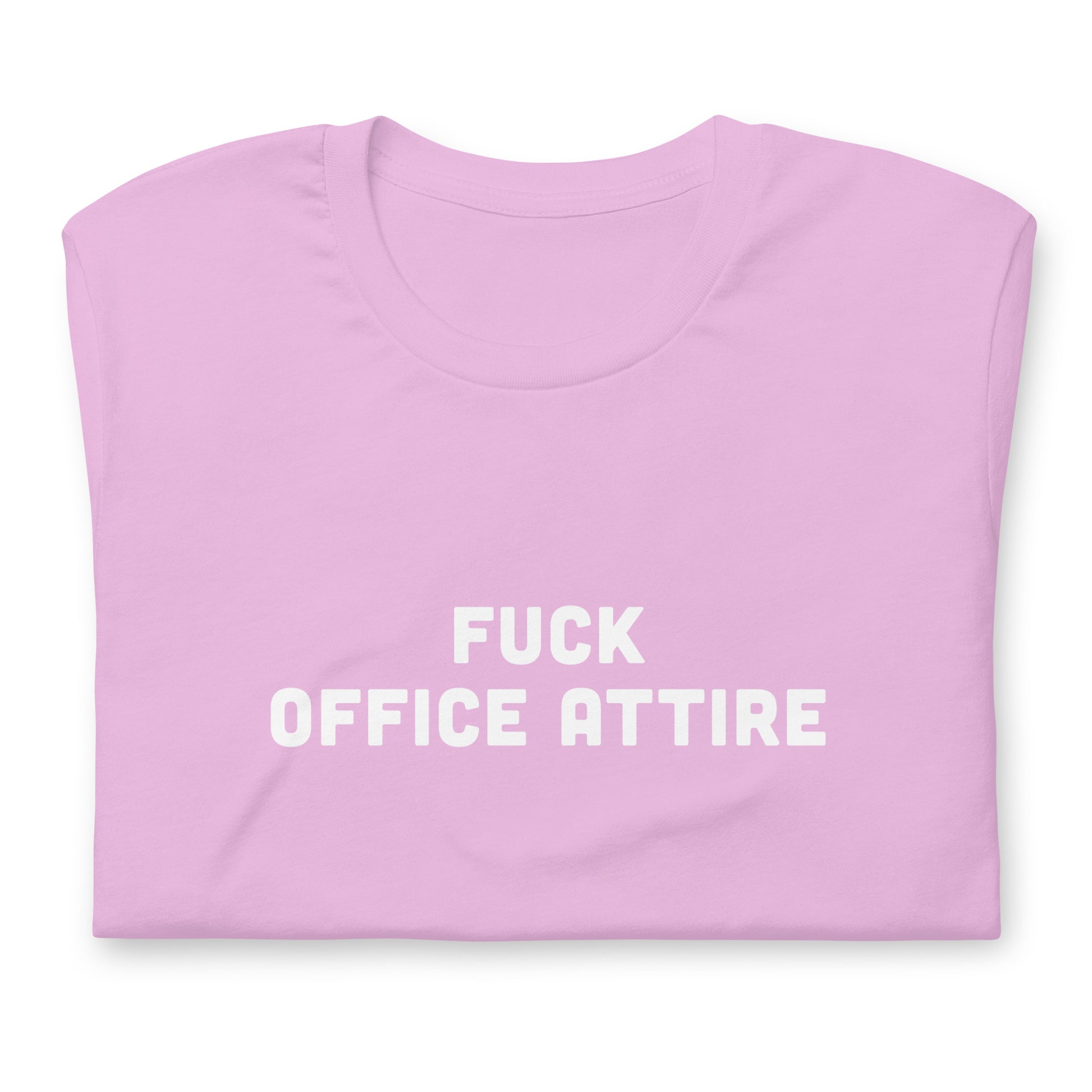 Fuck Office Attire T-Shirt Size S Color Asphalt