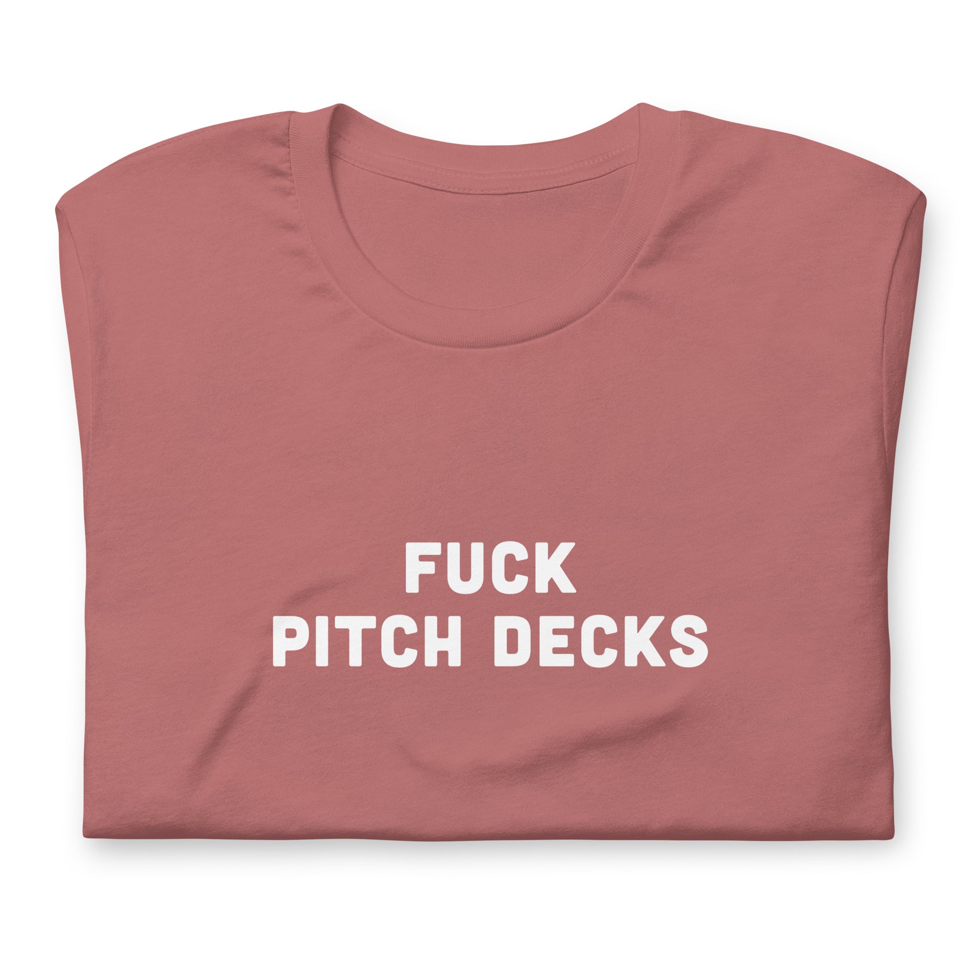 Fuck Pitch Decks T-Shirt Size XL Color Navy