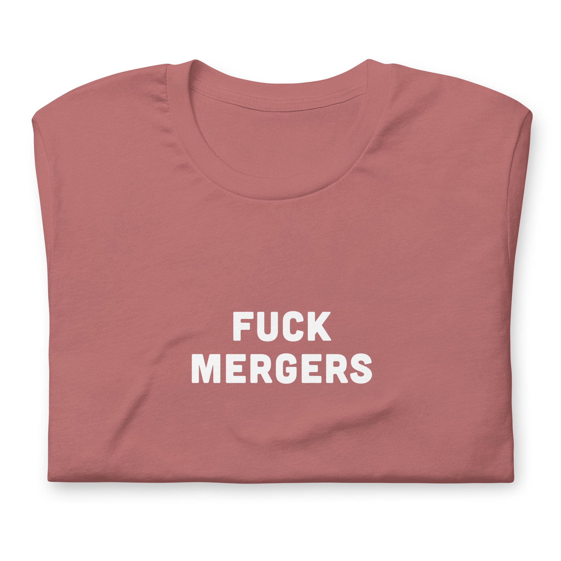 Fuck Mergers T-Shirt Size XL Color Navy