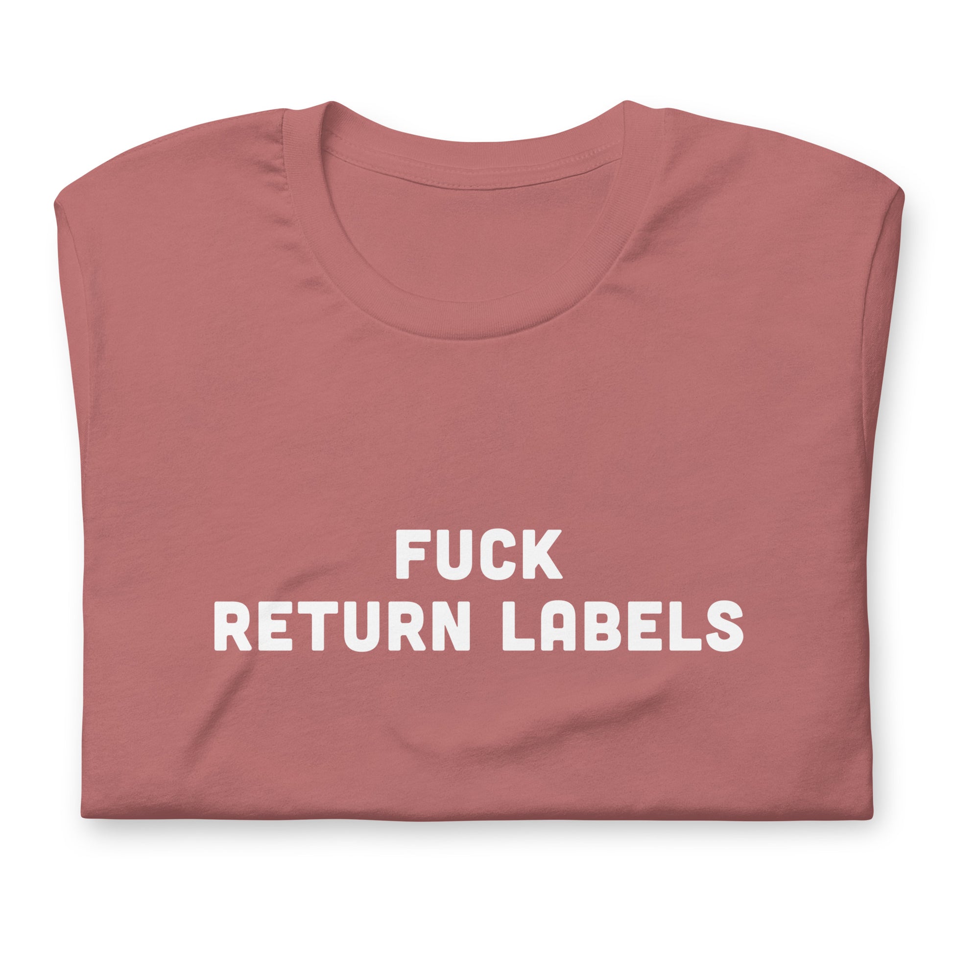 Fuck Return Labels T-Shirt Size XL Color Navy