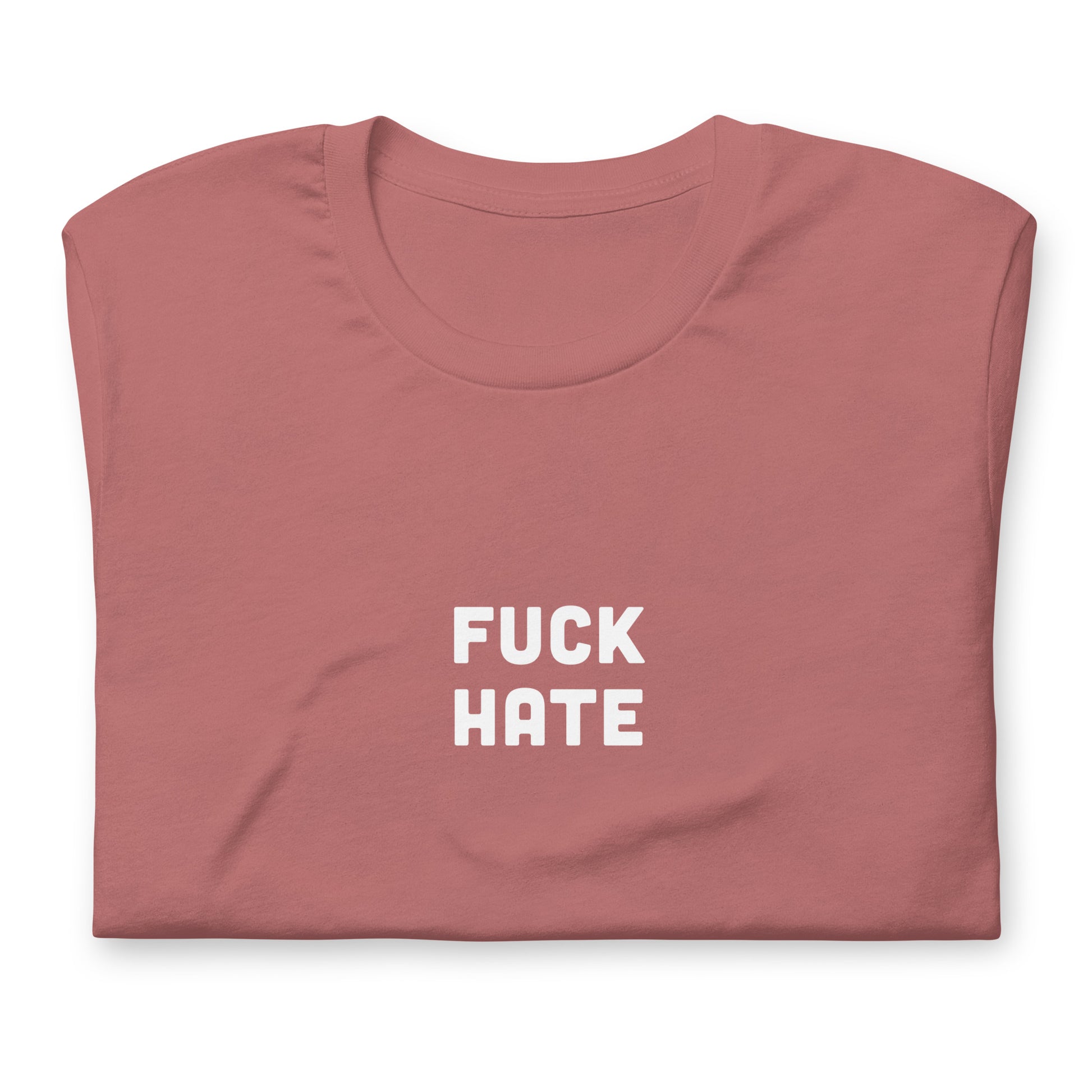 Fuck Hate T-Shirt Size XL Color Navy