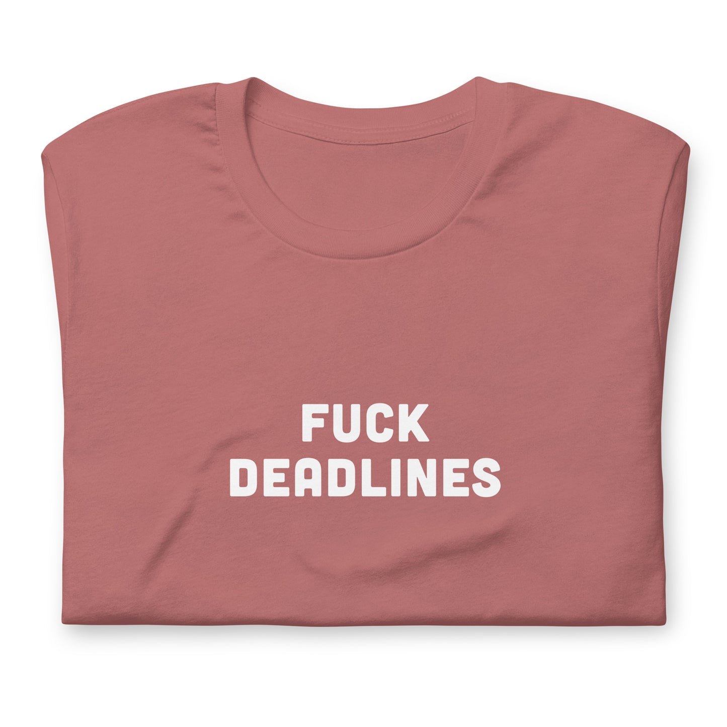Fuck Deadlines T-Shirt Size XL Color Navy