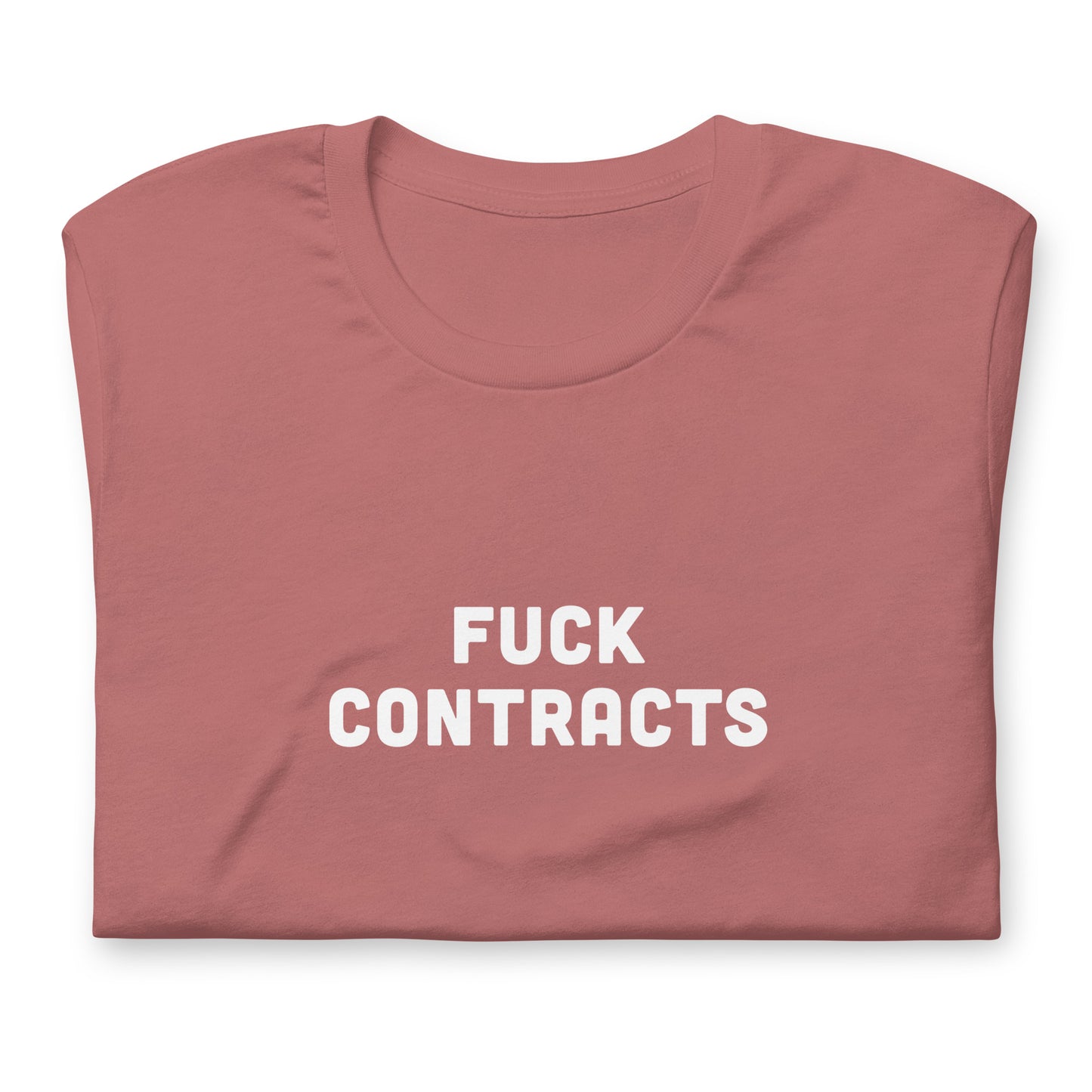 Fuck Contracts T-Shirt Size S Color Black