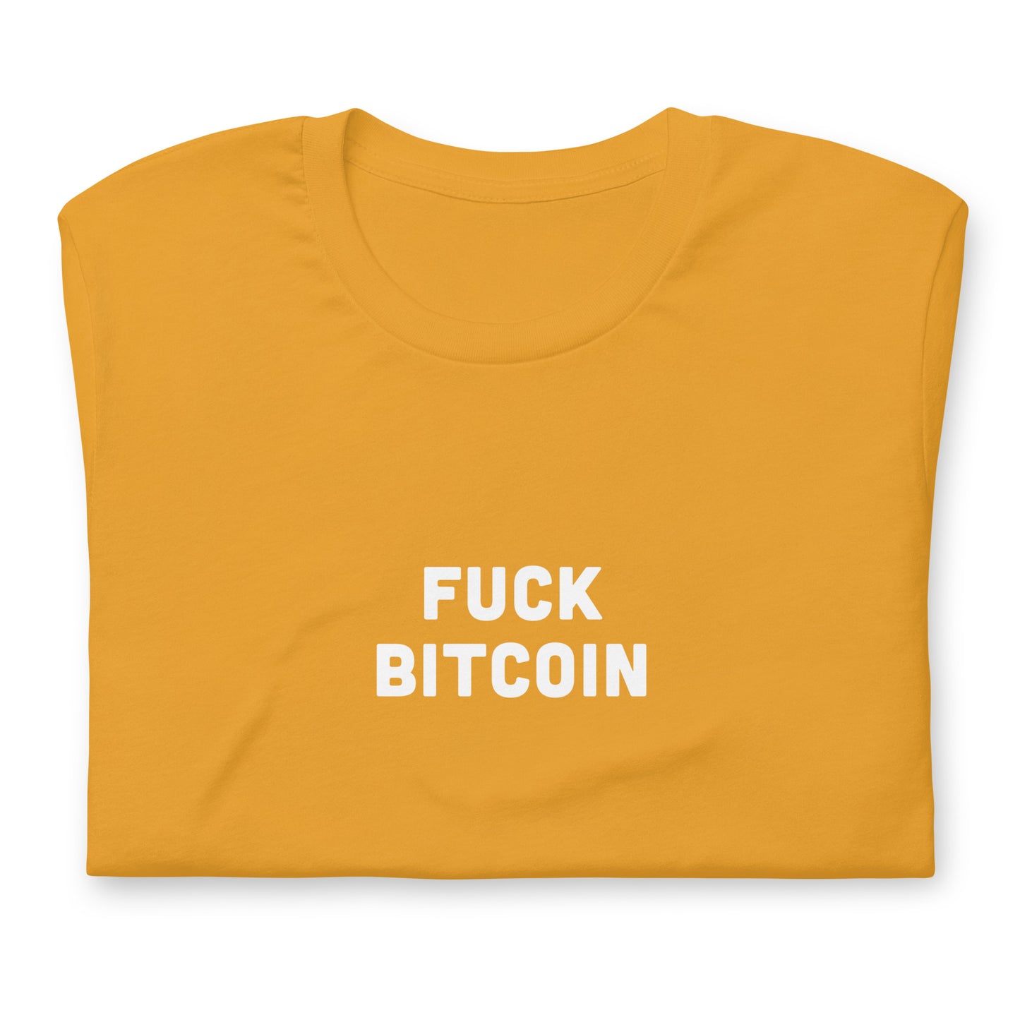 Fuck Bitcoin T-Shirt Size L Color Forest