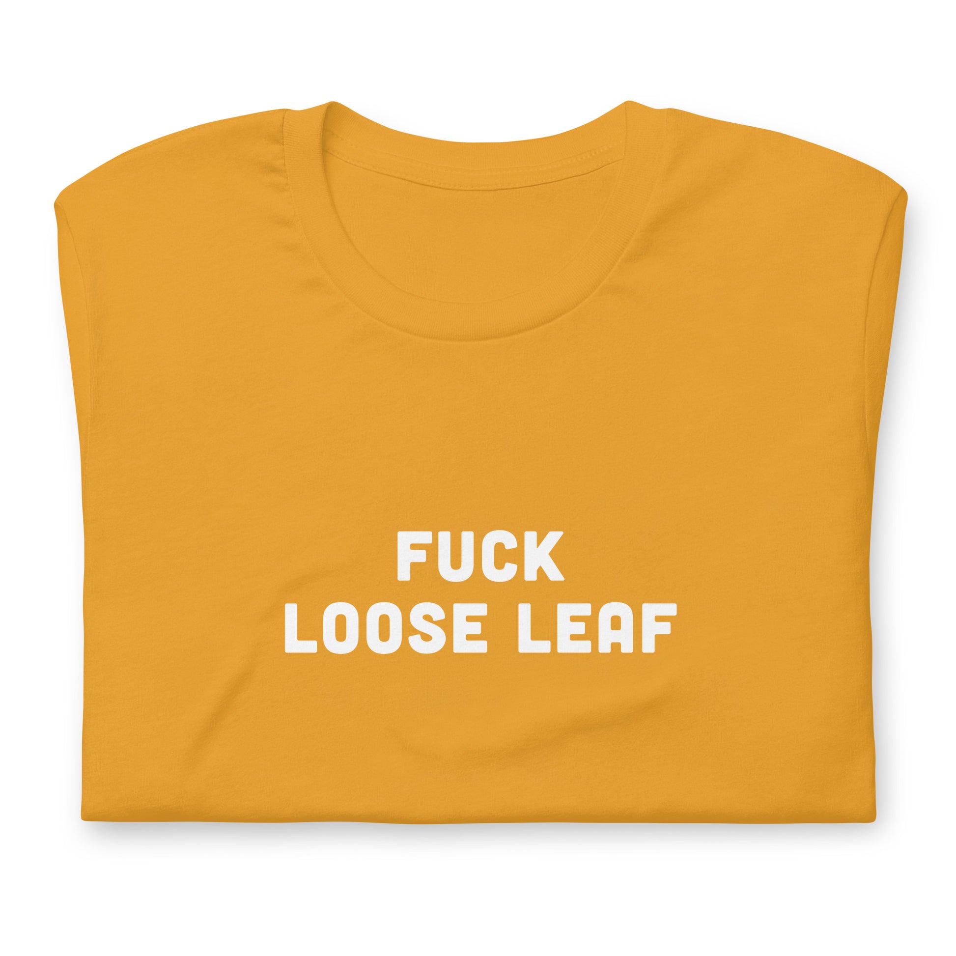 Fuck Loose Leaf T-Shirt Size L Color Forest