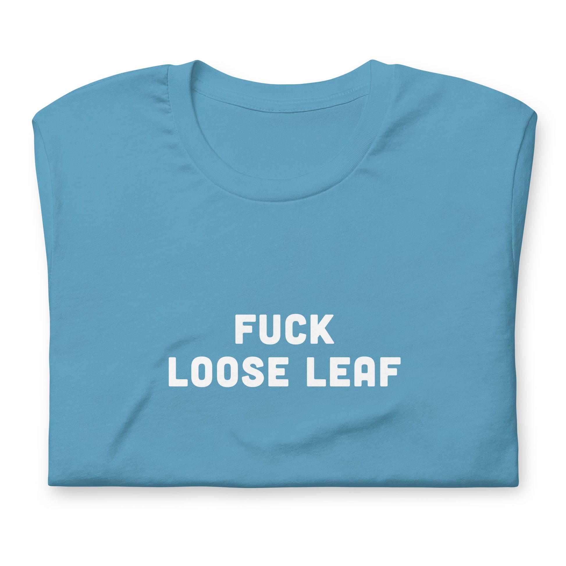 Fuck Loose Leaf T-Shirt Size M Color Forest